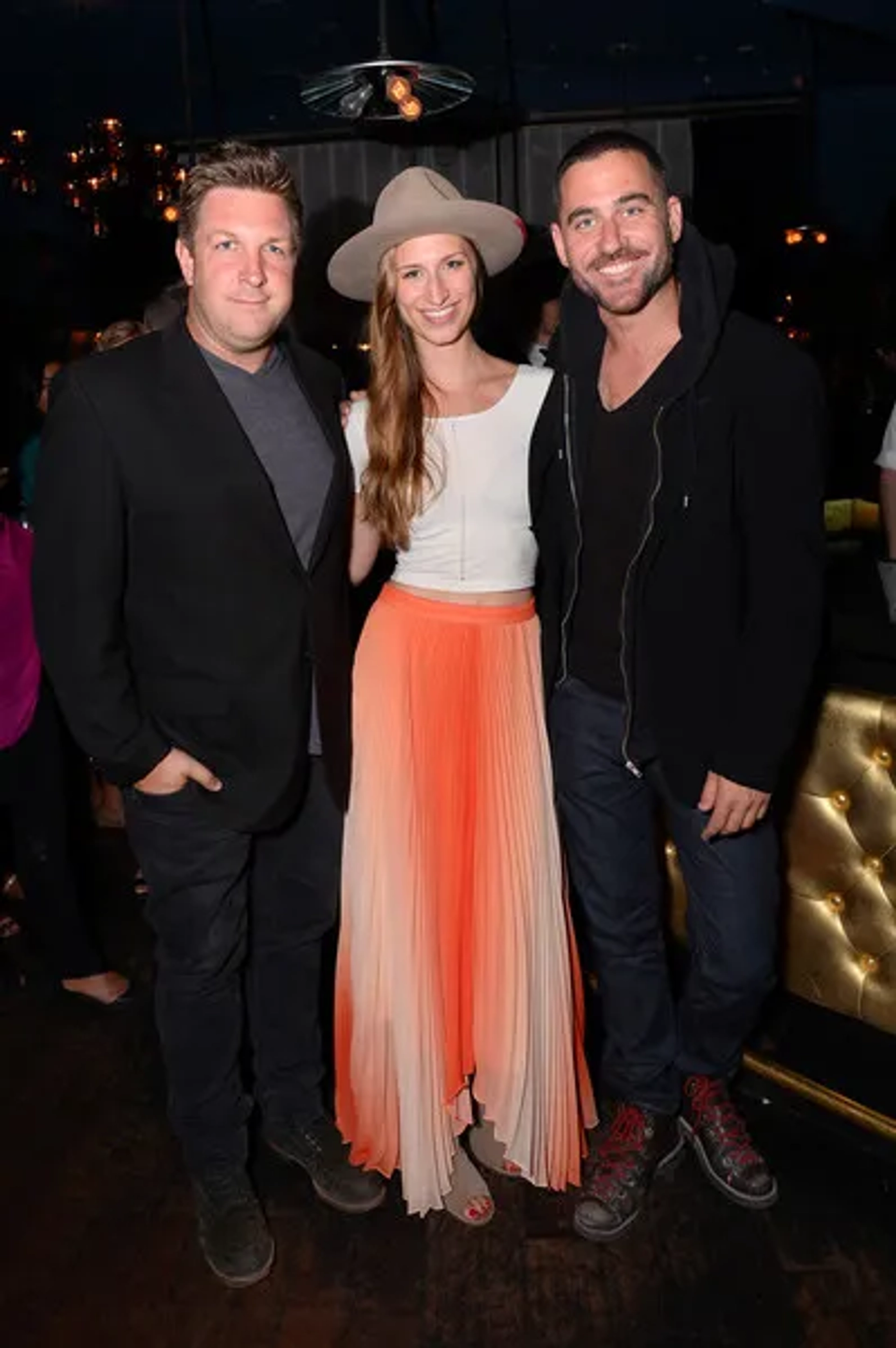 Producers Molly Swenson and Bryn Mooser, and Director David Darg at Tribeca Grand Hotel in 2016, screening of their Oscar Nominated documentary Body Team 12.