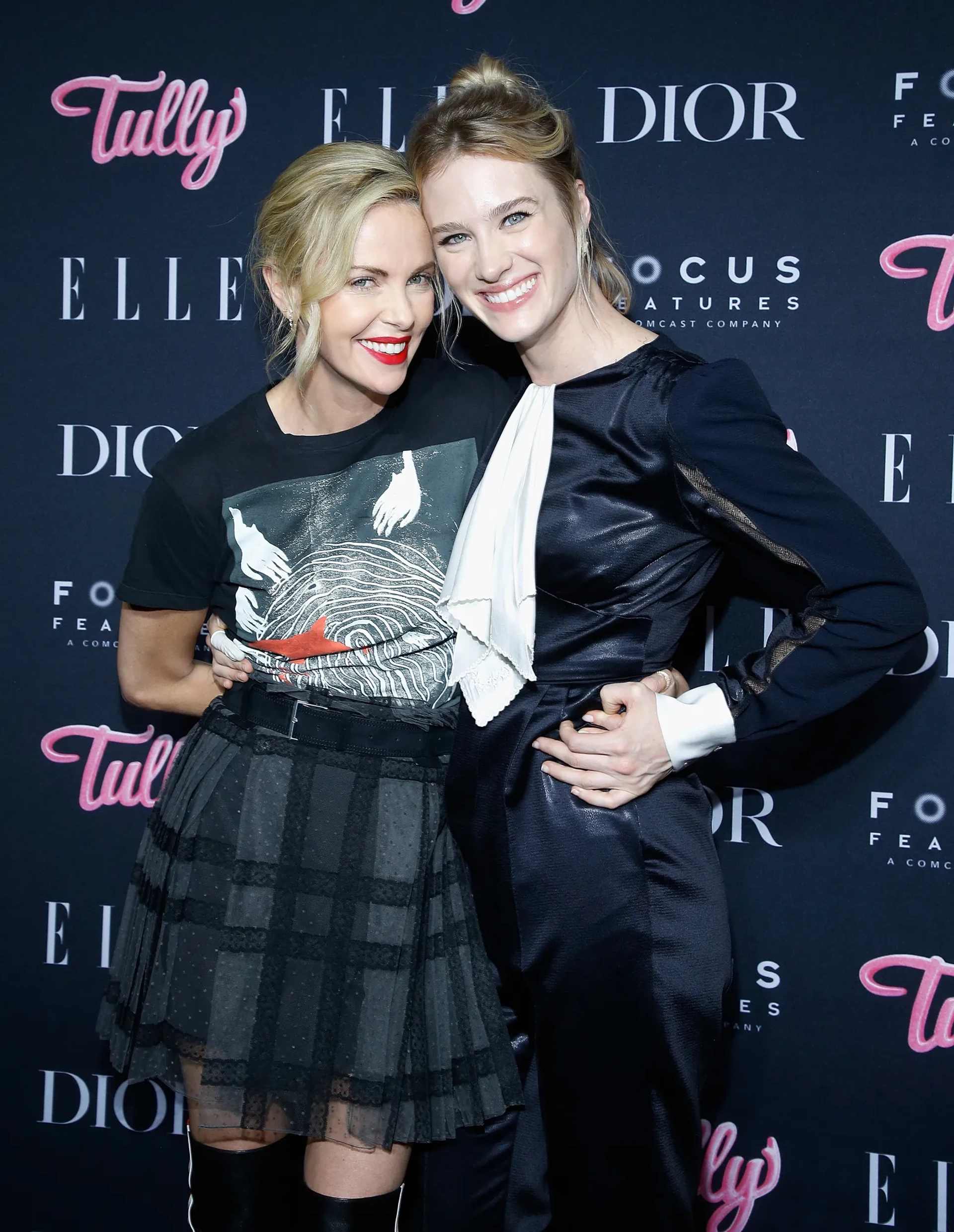 Charlize Theron and Mackenzie Davis at an event for Tully (2018)