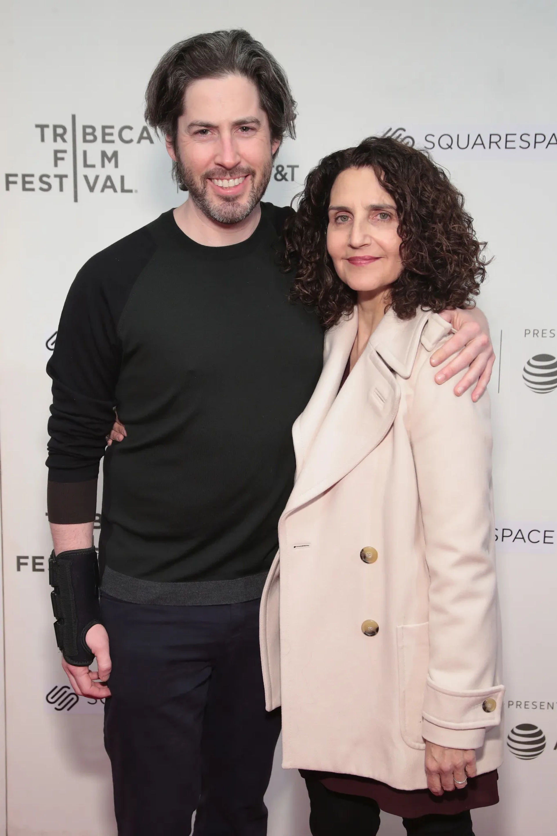 Tamara Jenkins and Jason Reitman at an event for Tully (2018)