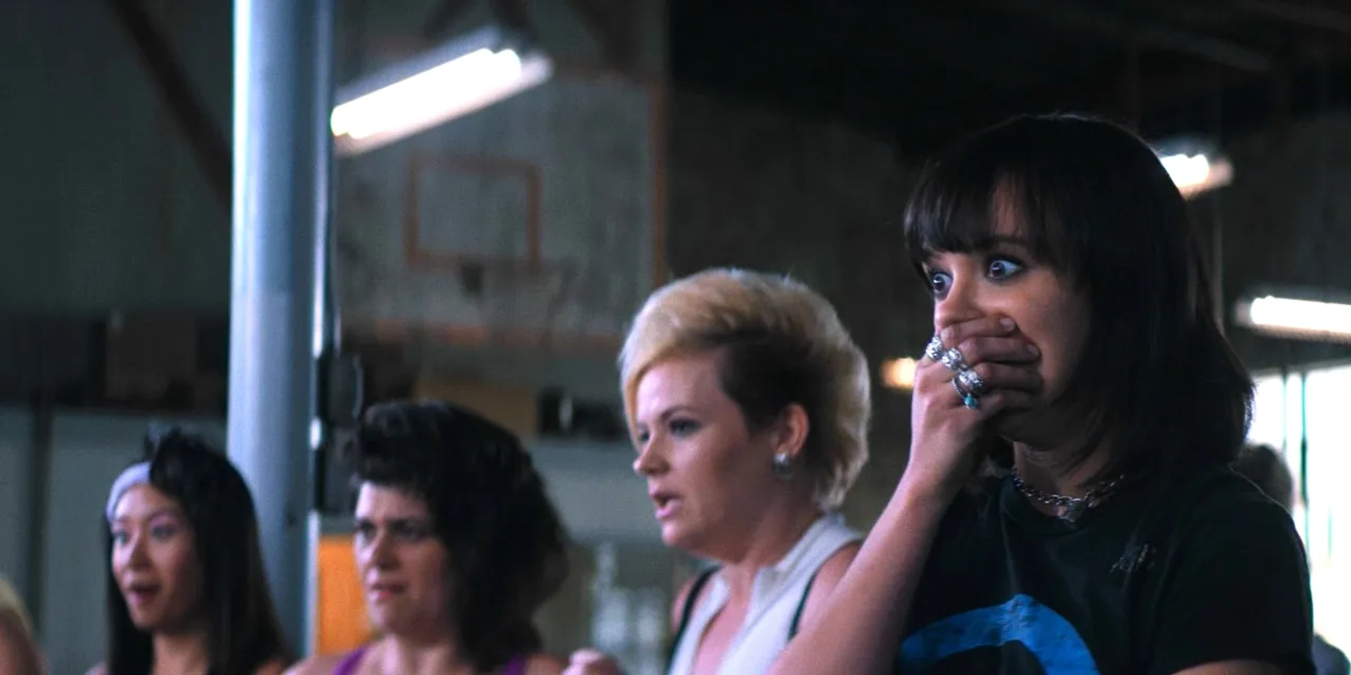 Kimmy Gatewood, Rebekka Johnson, Ellen Wong, and Britt Baron in GLOW (2017)