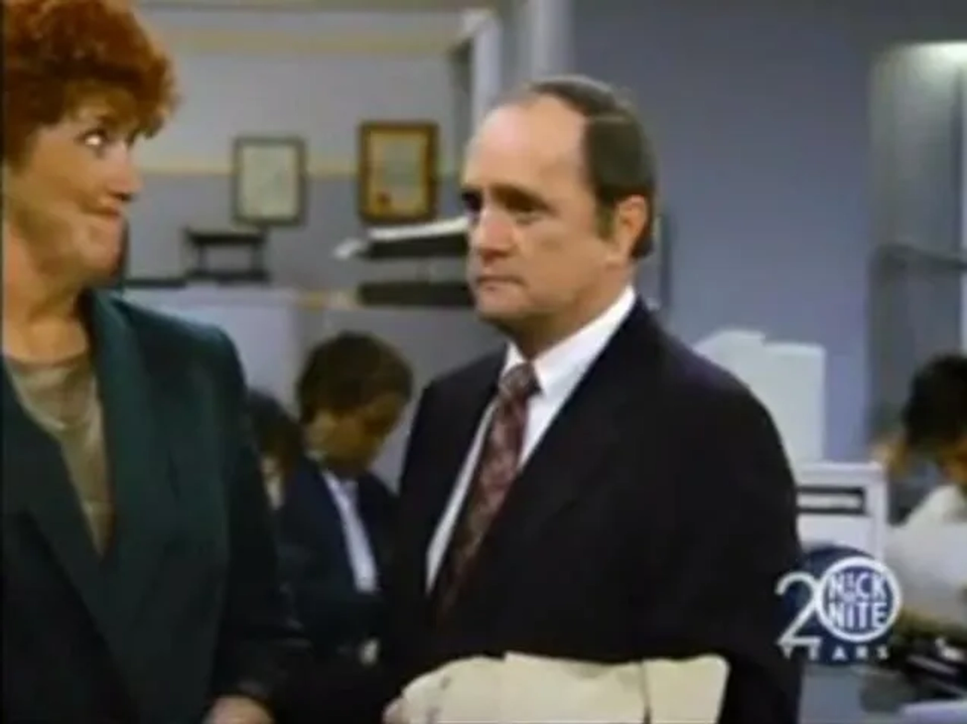 Bob Newhart and Marcia Wallace in Murphy Brown (1988)