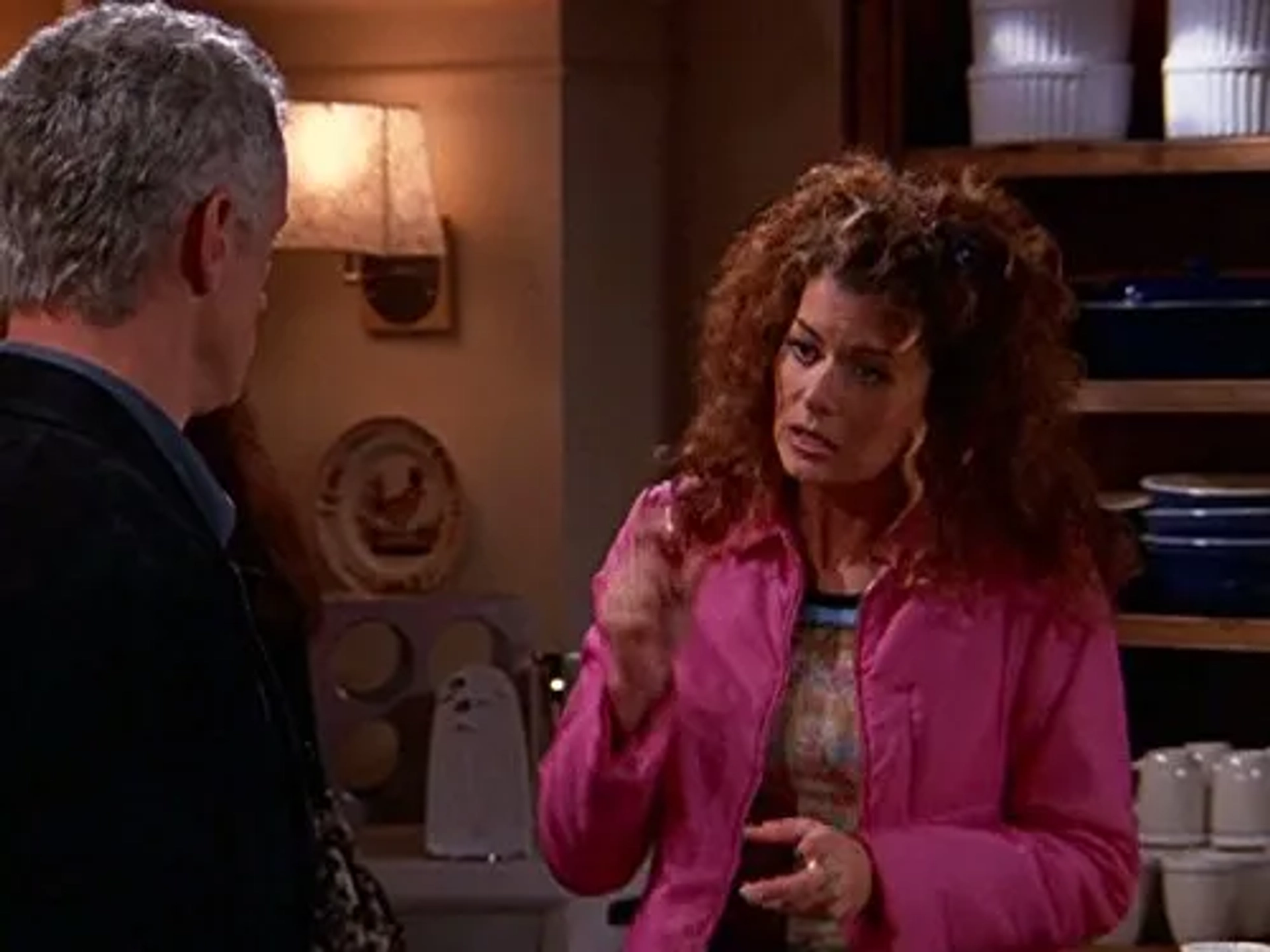 Debra Messing and John Slattery in Will & Grace (1998)