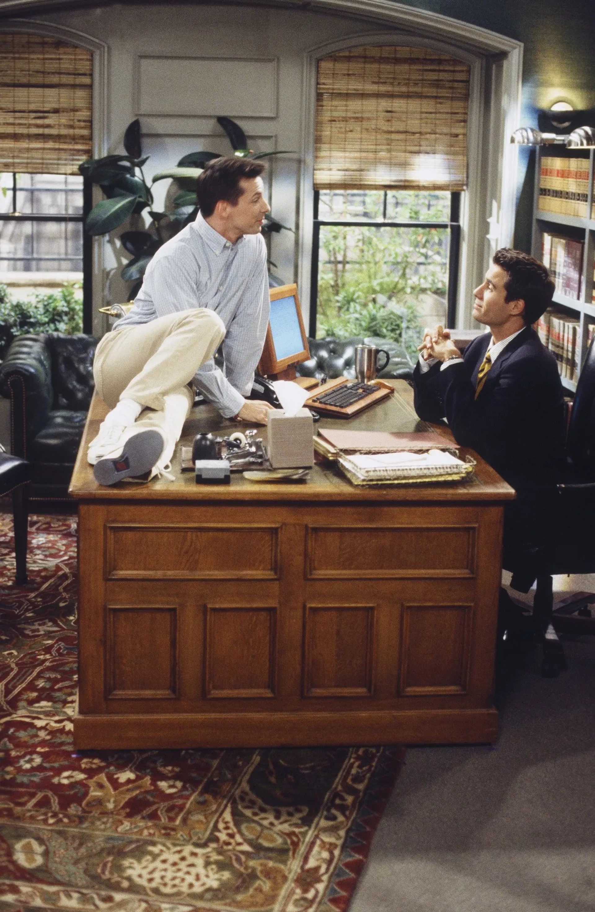 Sean Hayes and Eric McCormack in Will & Grace (1998)