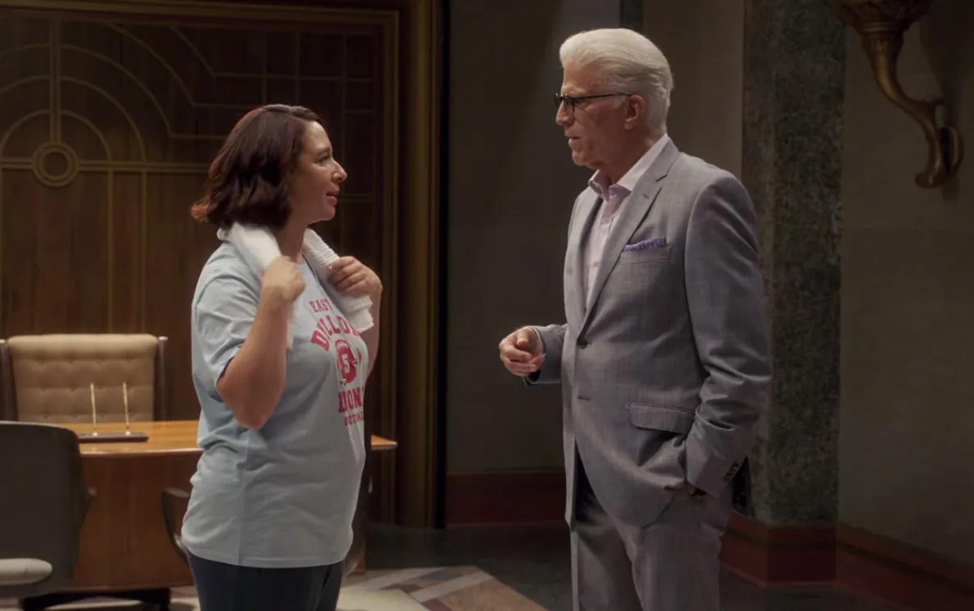 Ted Danson and Maya Rudolph in The Good Place: Whenever You're Ready (2020)