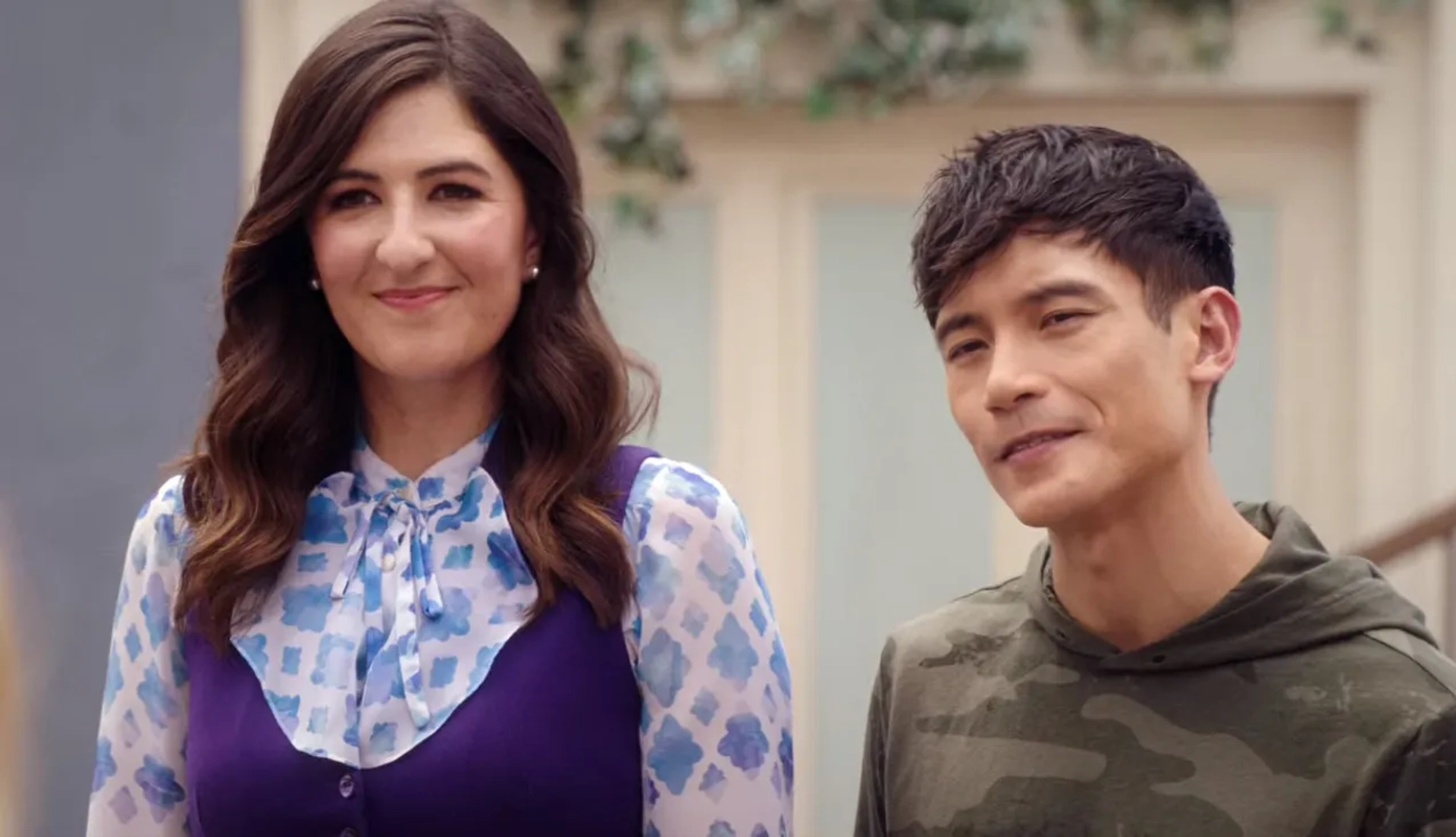 Manny Jacinto and D'Arcy Carden in The Good Place: Whenever You're Ready (2020)