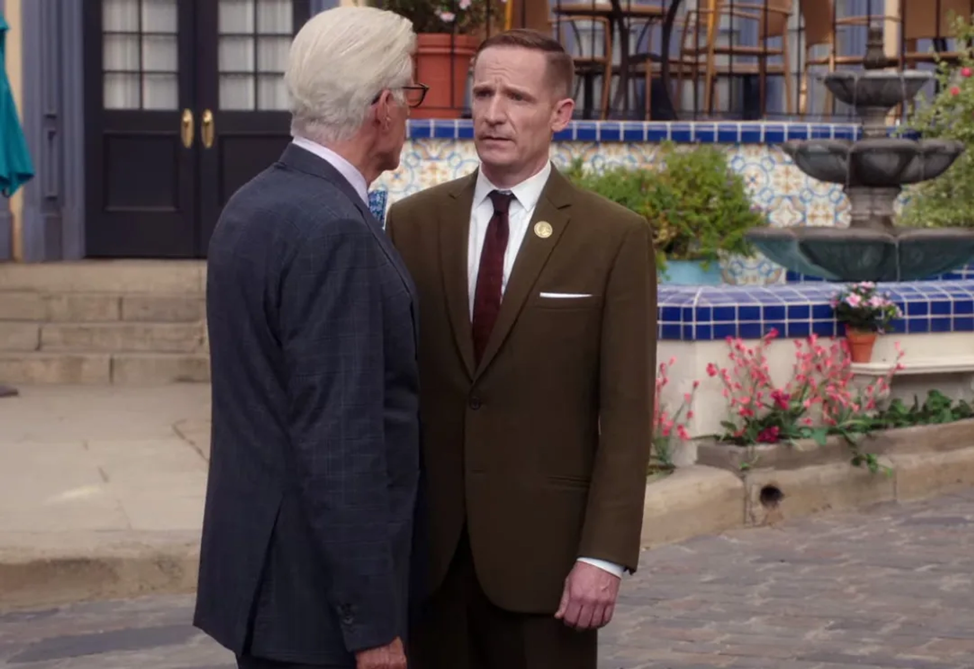 Ted Danson and Marc Evan Jackson in The Good Place: You've Changed, Man (2020)