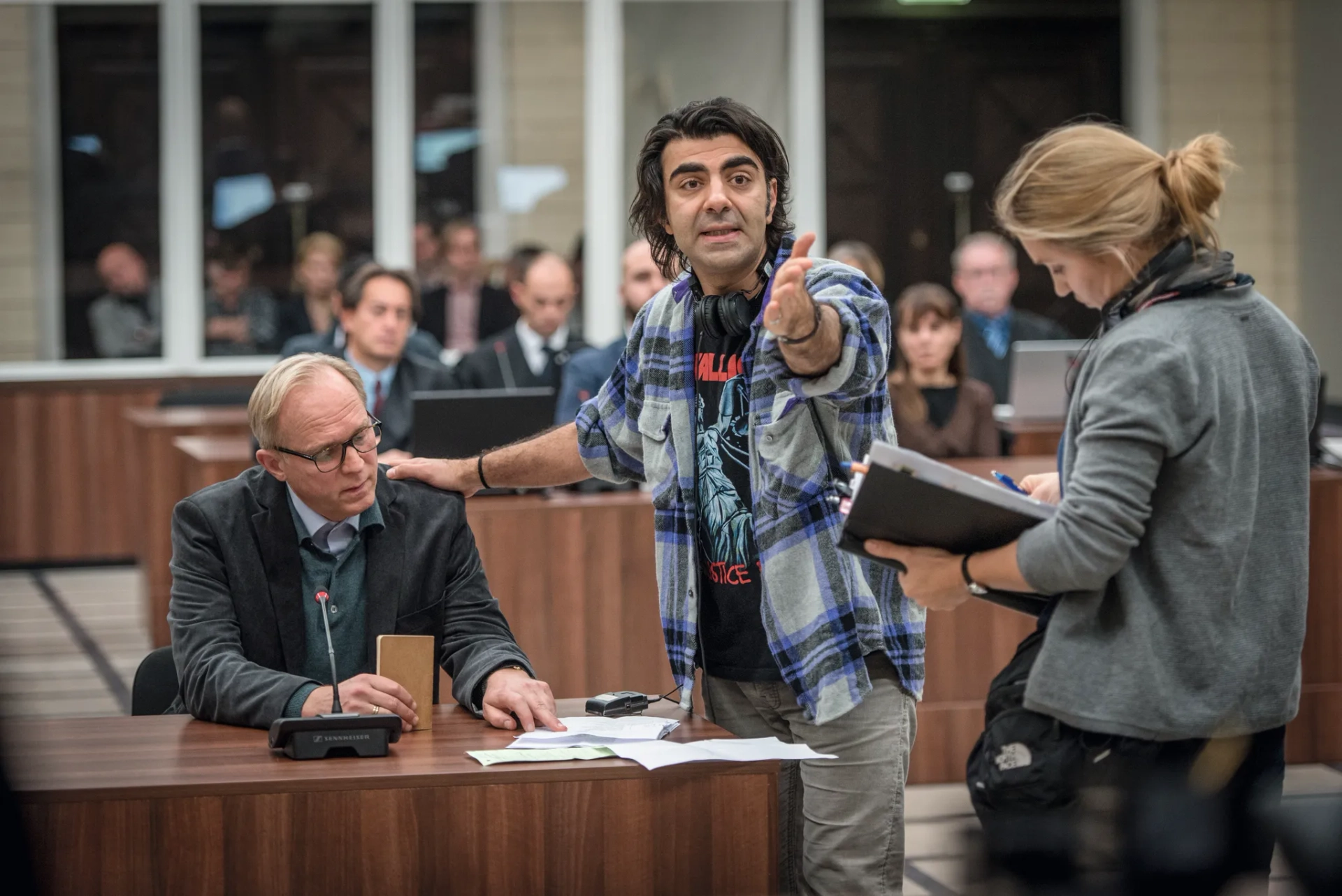 Fatih Akin and Ulrich Tukur in In the Fade (2017)