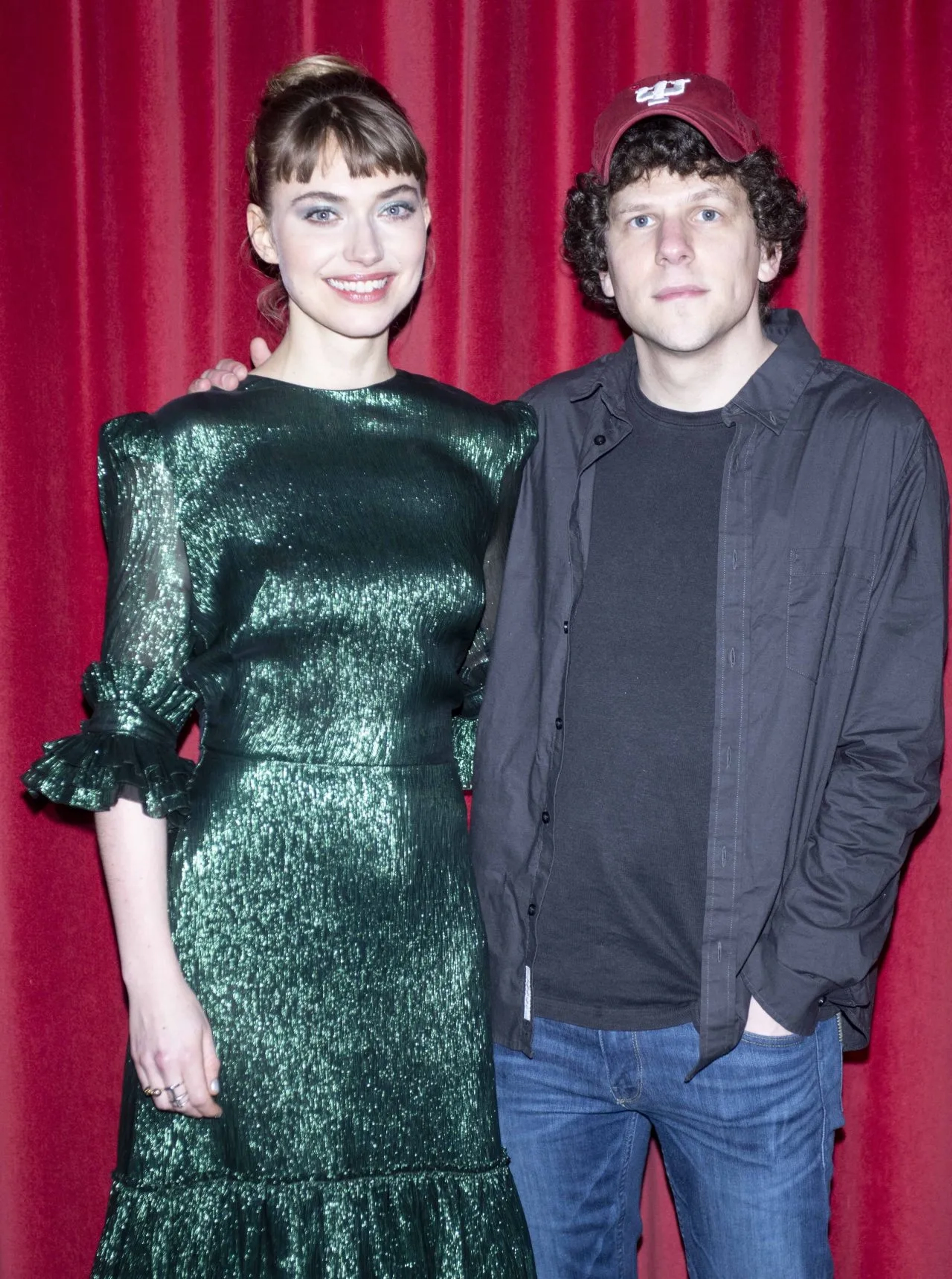 Jesse Eisenberg and Imogen Poots at an event for Vivarium (2019)