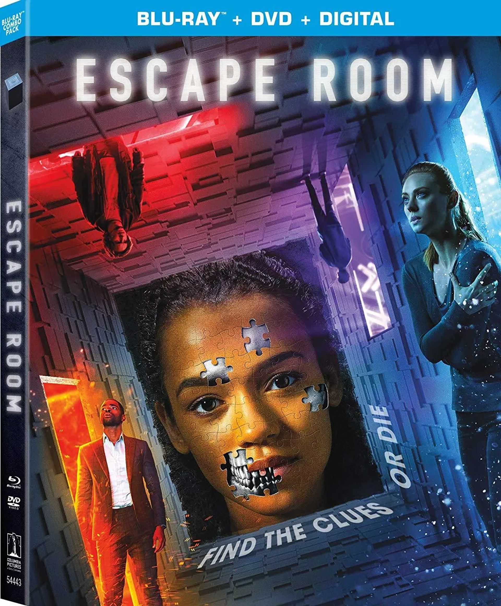 Jay Ellis, Logan Miller, Deborah Ann Woll, Taylor Russell, and Nik Dodani in Escape Room (2019)