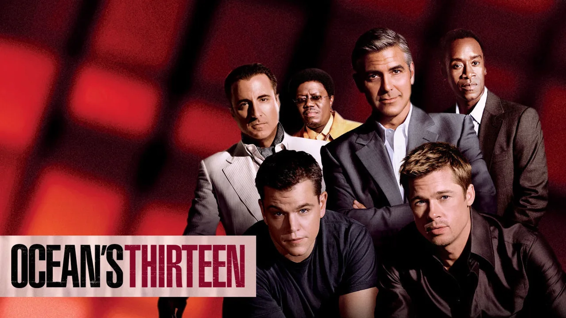 Brad Pitt, George Clooney, Don Cheadle, Matt Damon, Andy Garcia, and Bernie Mac in Ocean's Thirteen (2007)