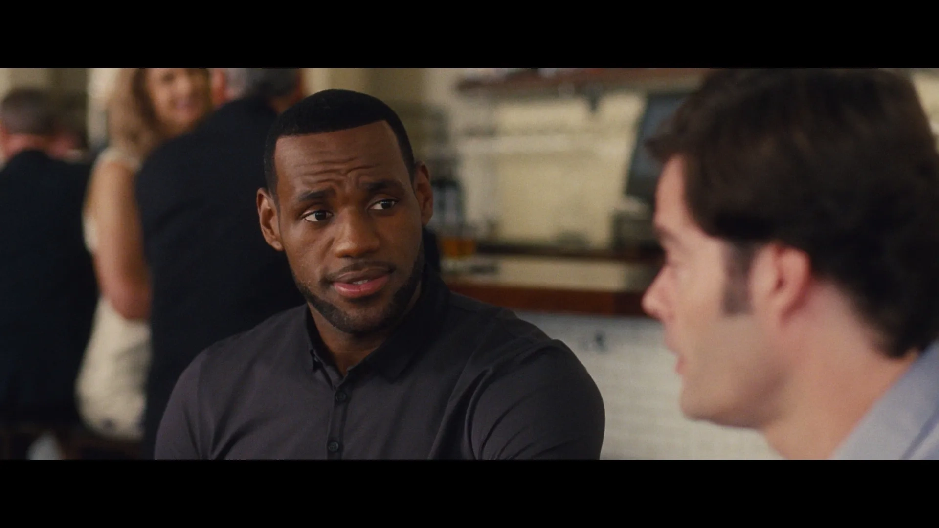 Bill Hader and LeBron James in Trainwreck (2015)