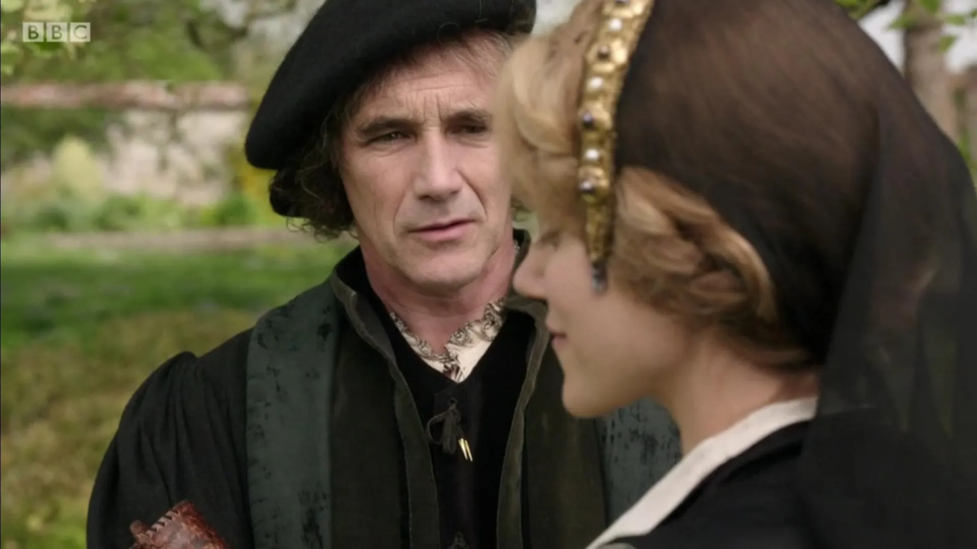 Mark Rylance and Charity Wakefield in Wolf Hall (2015)