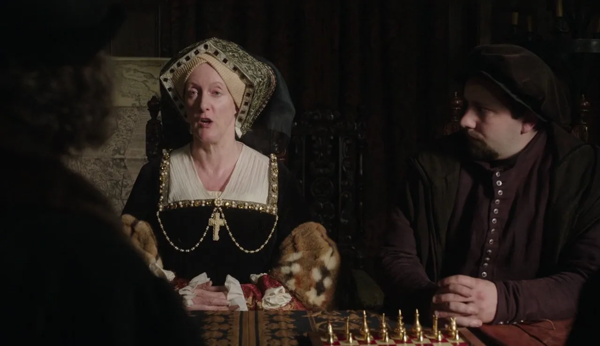 Sarah Crowden and Joss Porter in Wolf Hall (2015)