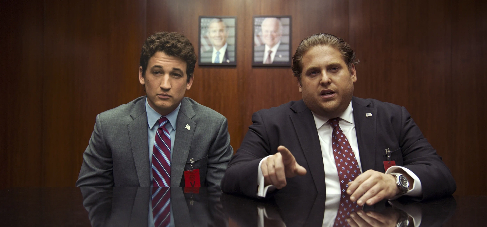 Jonah Hill and Miles Teller in War Dogs (2016)