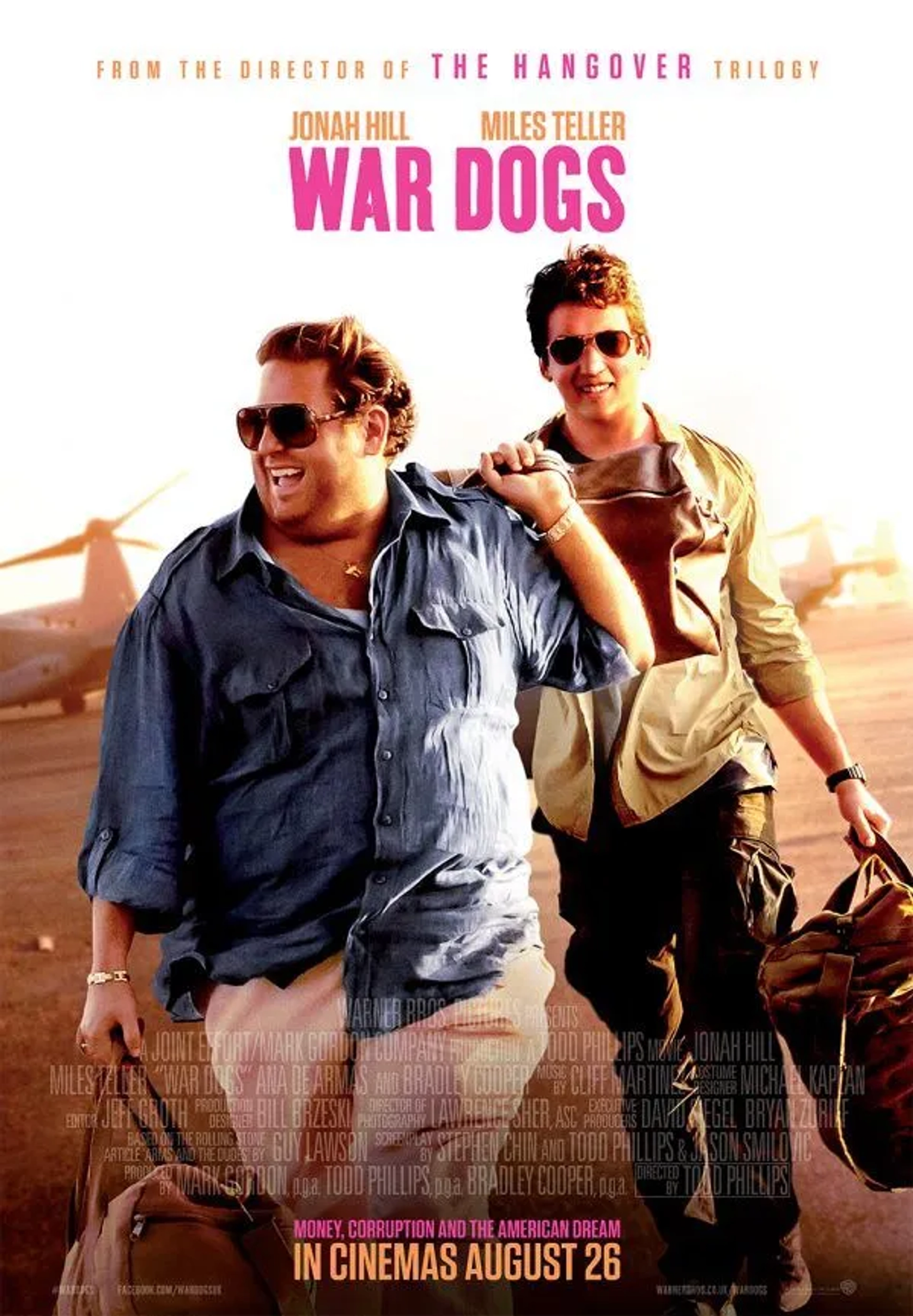 Jonah Hill and Miles Teller in War Dogs (2016)