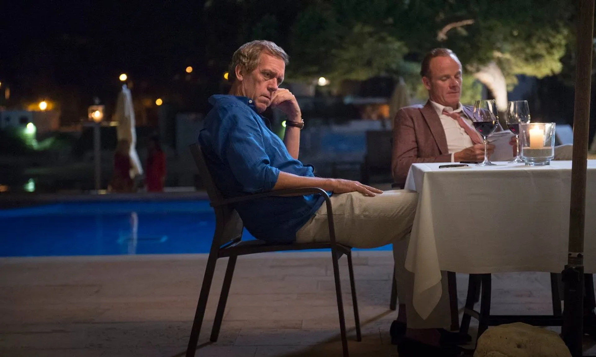 Hugh Laurie and Alistair Petrie in The Night Manager (2016)