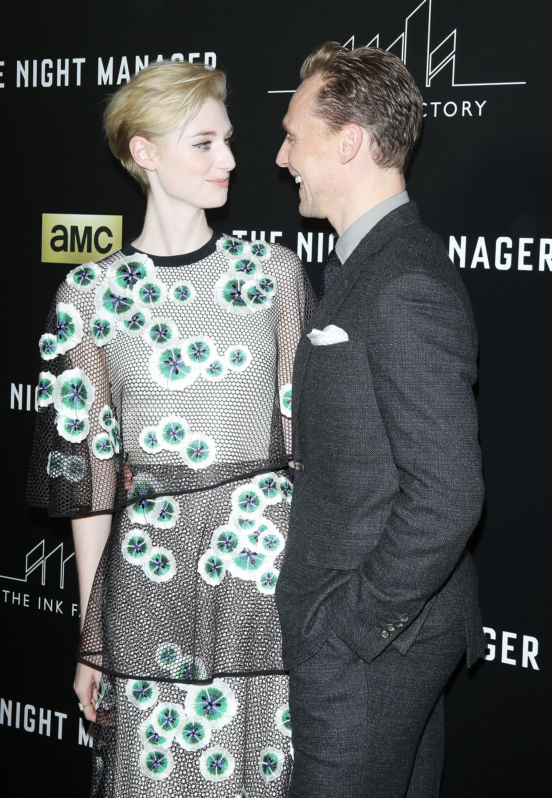 Tom Hiddleston and Elizabeth Debicki at an event for The Night Manager (2016)