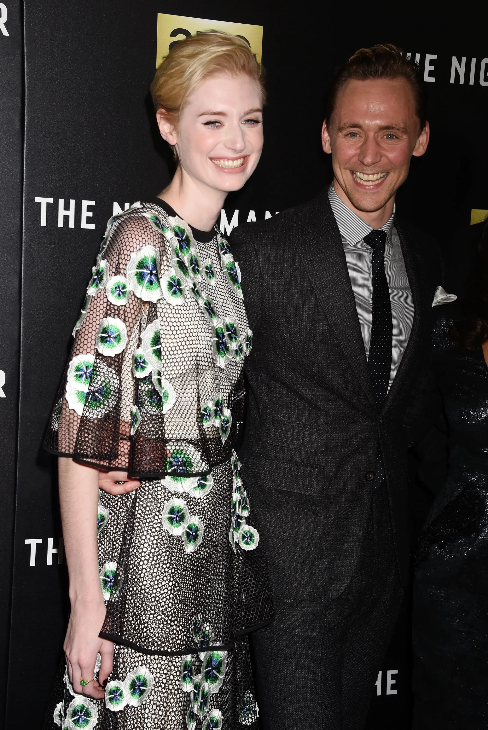 Tom Hiddleston and Elizabeth Debicki at an event for The Night Manager (2016)