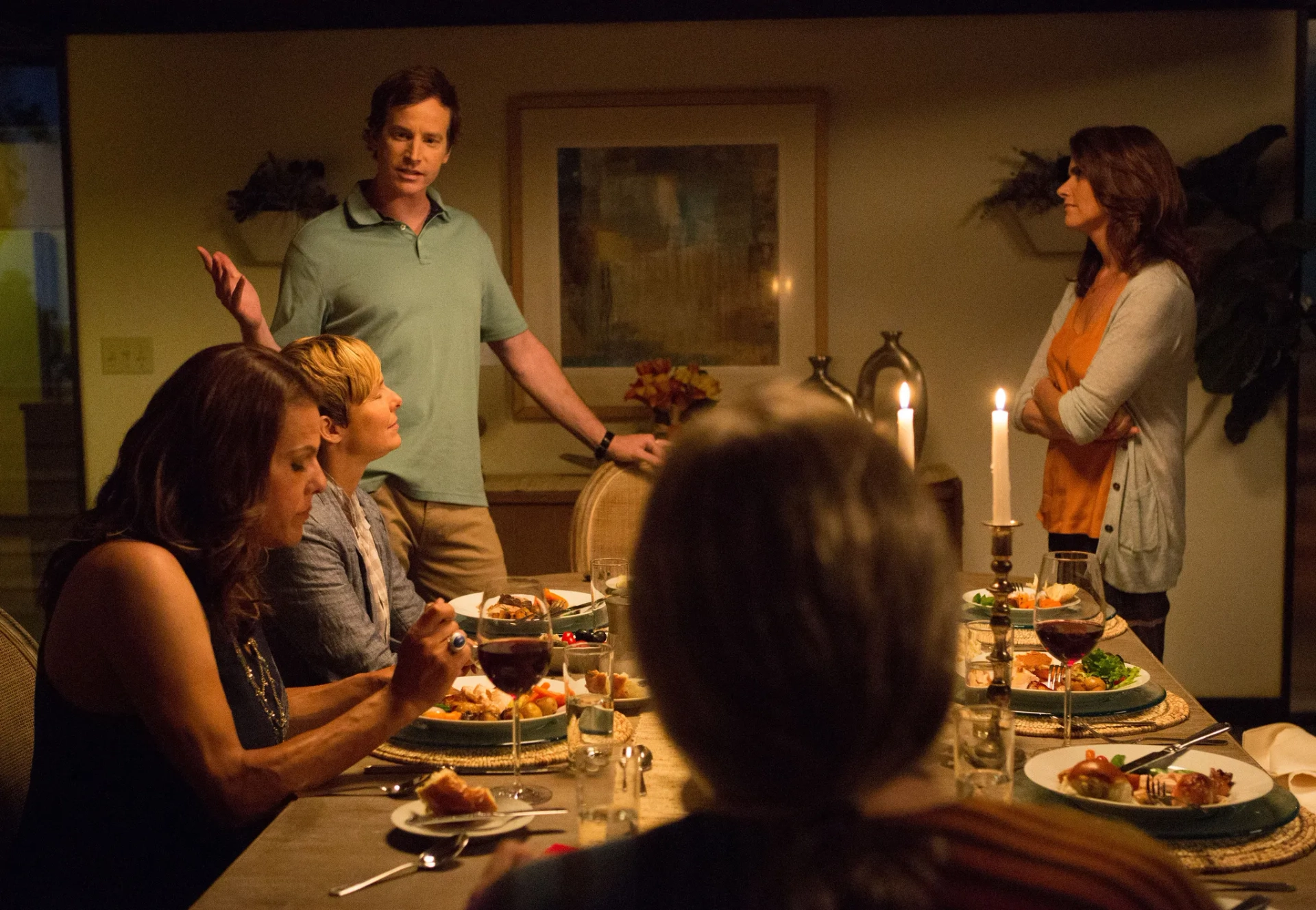 Melora Hardin, Amy Landecker, Rob Huebel, and Alexandra Billings in Transparent (2014)