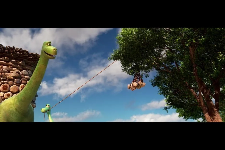 Jeffrey Wright and Raymond Ochoa in The Good Dinosaur (2015)