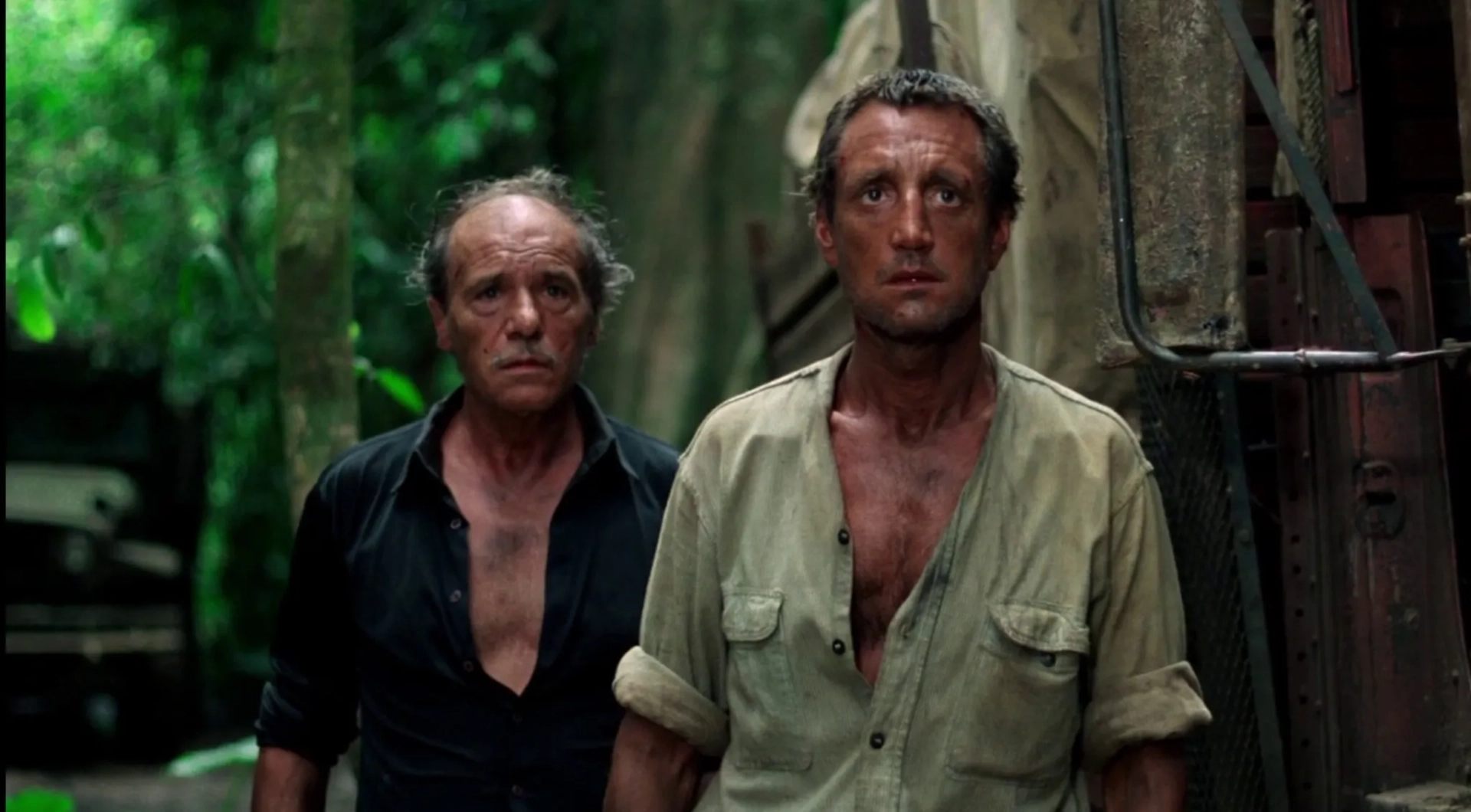 Roy Scheider and Francisco Rabal in Sorcerer (1977)