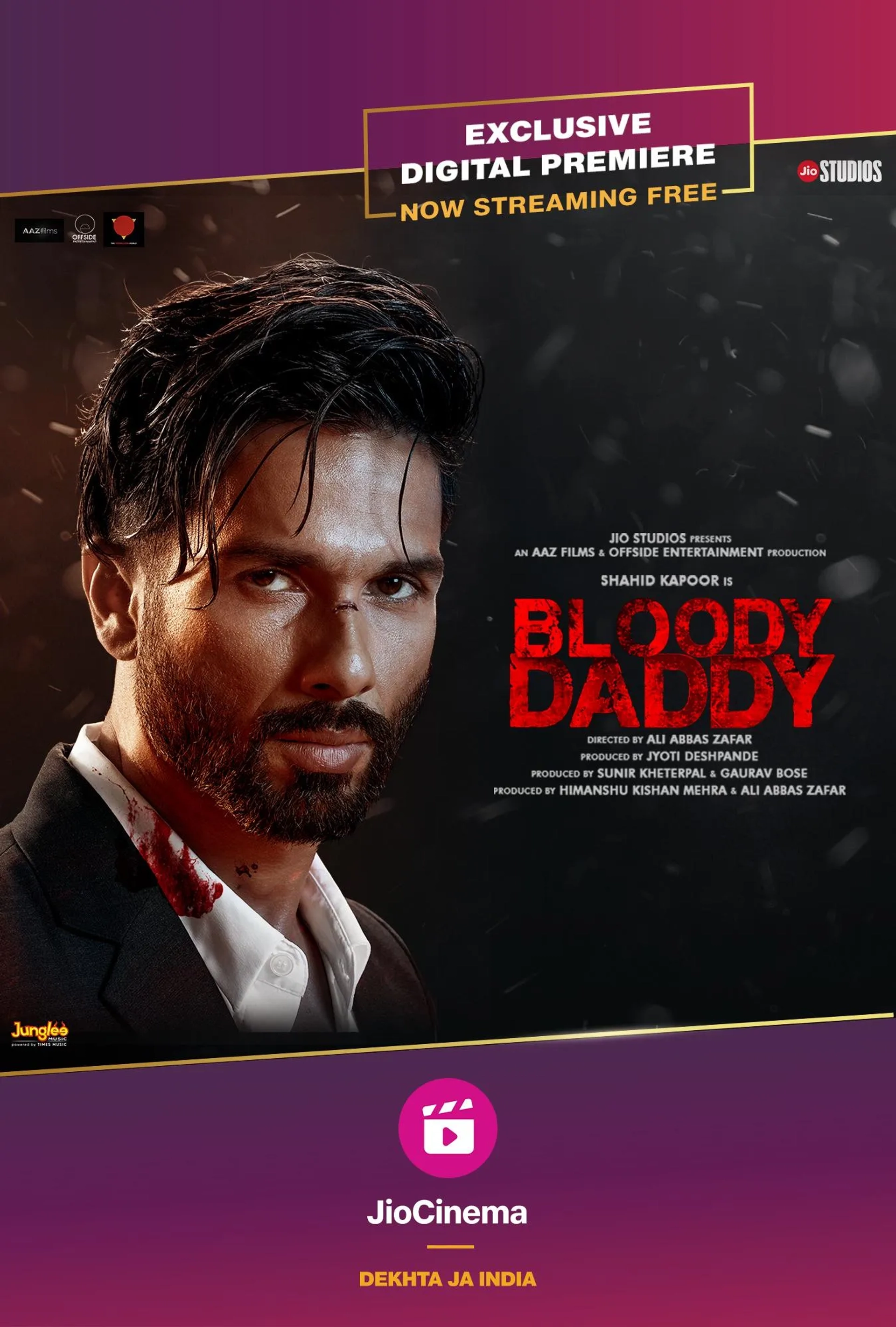 Shahid Kapoor in Bloody Daddy (2023)