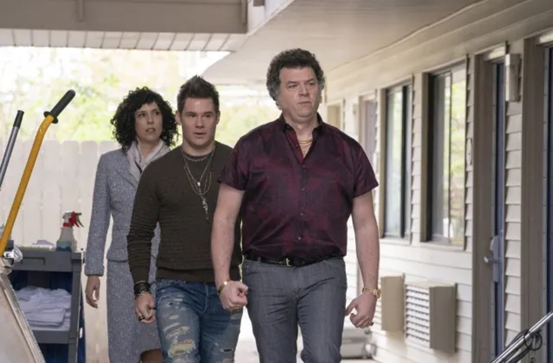 Edi Patterson, Danny McBride, and Adam Devine in The Righteous Gemstones (2019)