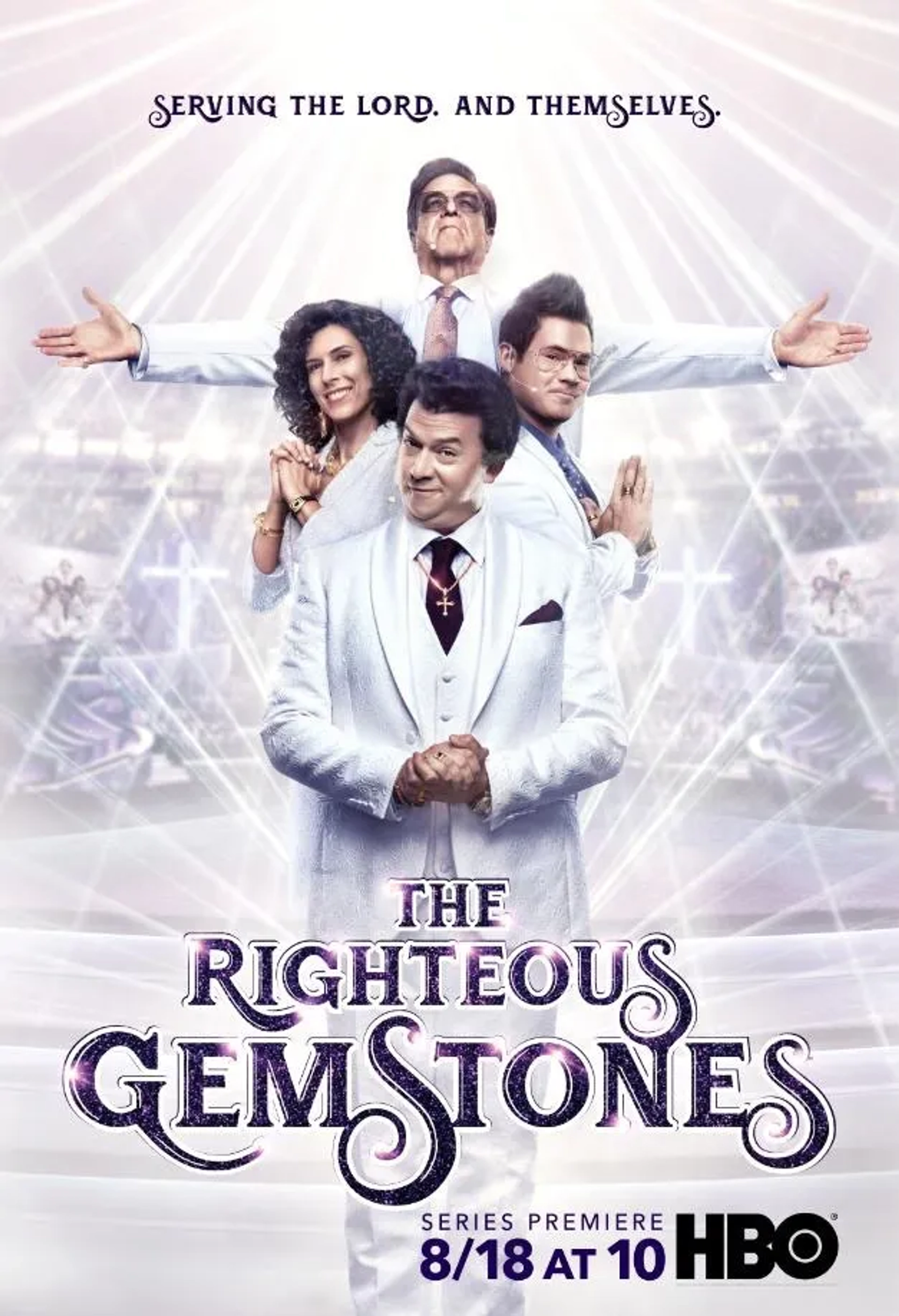 John Goodman, Edi Patterson, Danny McBride, and Adam Devine in The Righteous Gemstones: The Righteous Gemstones (2019)