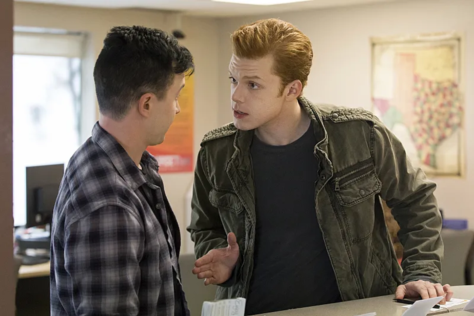 Noel Fisher and Cameron Monaghan in Shameless (2011)