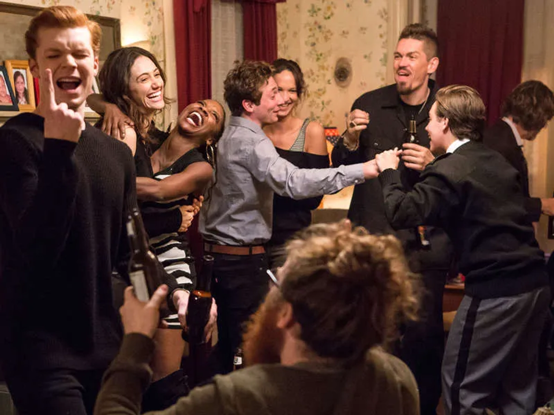 Emmy Rossum, Steve Howey, Cameron Monaghan, Shanola Hampton, Jeremy Allen White, Ethan Cutkosky, and Ruby Modine in Shameless (2011)