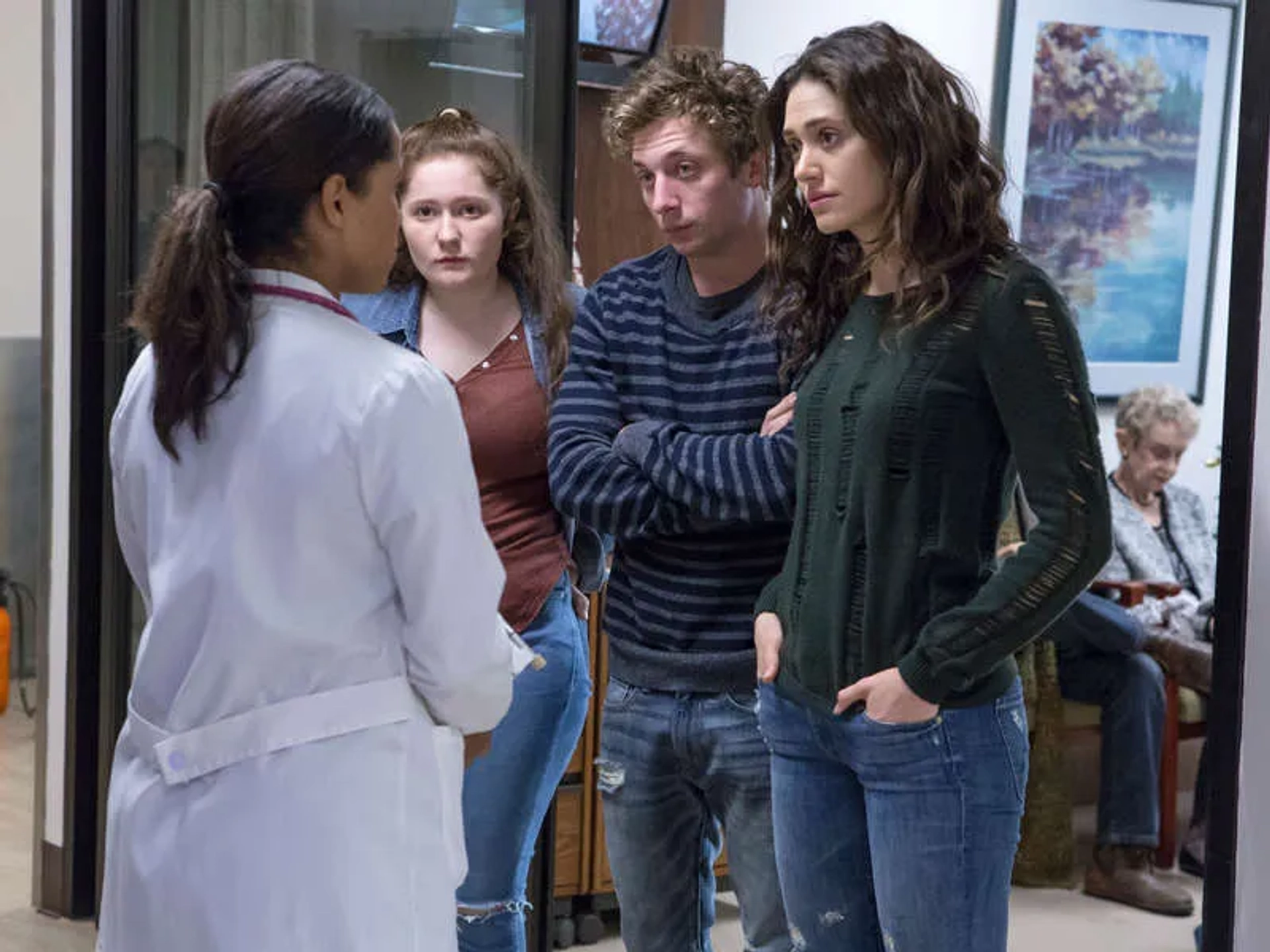 Emmy Rossum, Jeremy Allen White, and Emma Kenney in Shameless (2011)