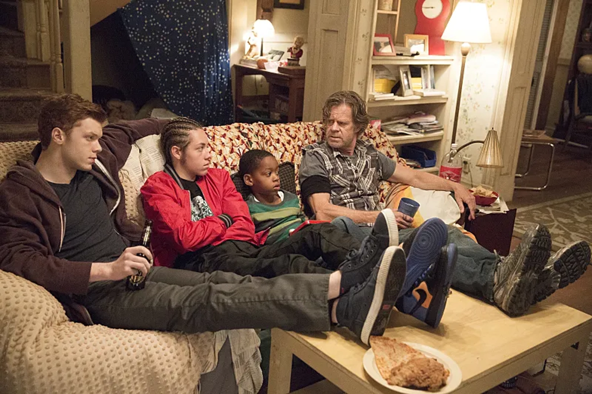 William H. Macy, Cameron Monaghan, Ethan Cutkosky, and Brenden Sims in Shameless (2011)