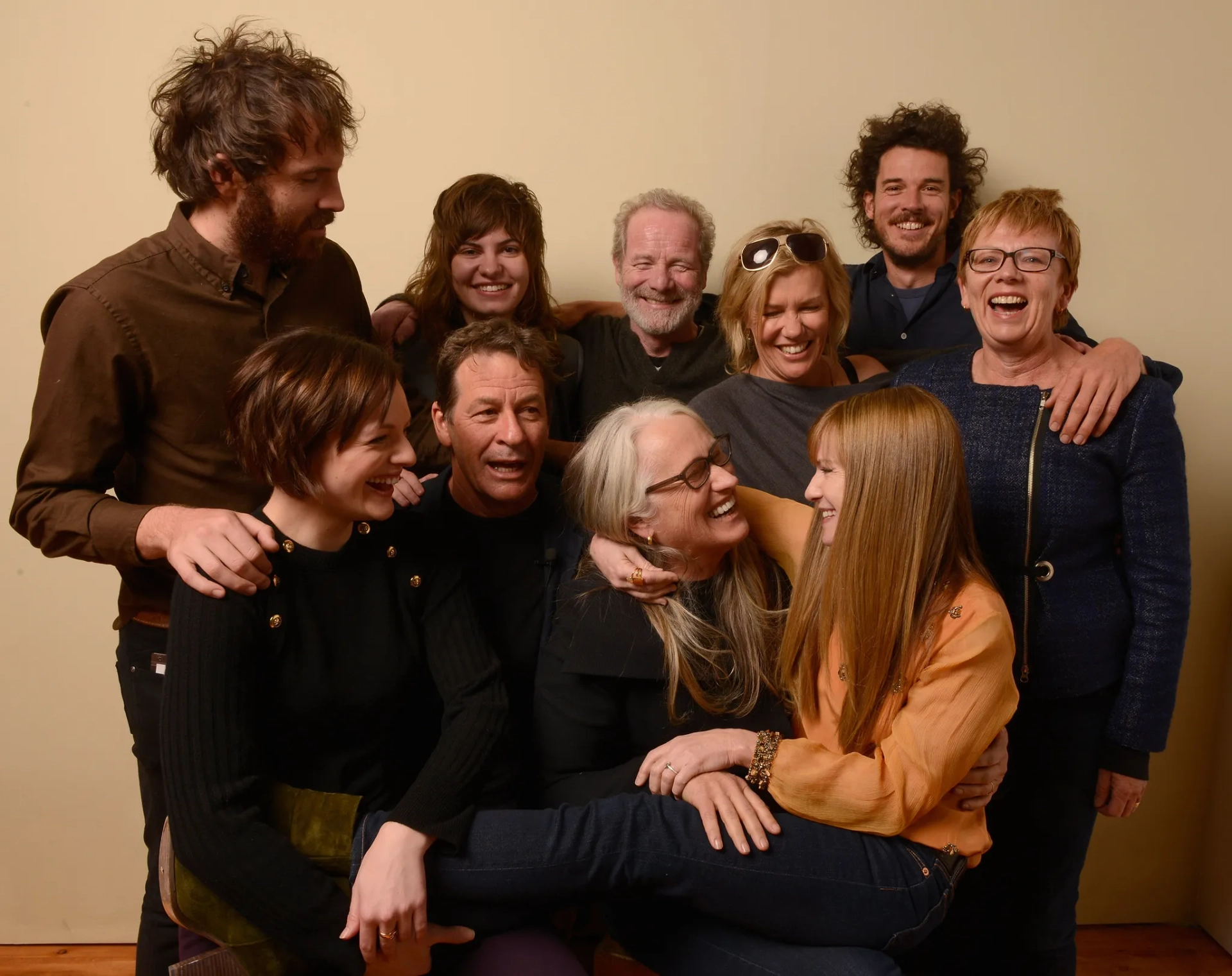 Holly Hunter, Jane Campion, Elisabeth Moss, Philippa Campbell, Garth Davis, Robyn Malcolm, and Peter Mullan at an event for Top of the Lake (2013)