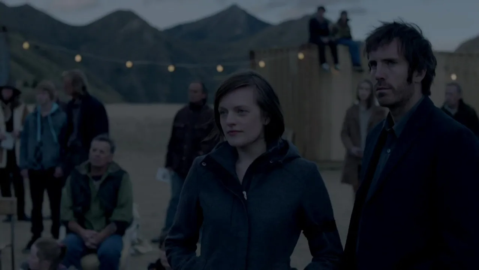 Elisabeth Moss and Thomas M. Wright in Top of the Lake (2013)