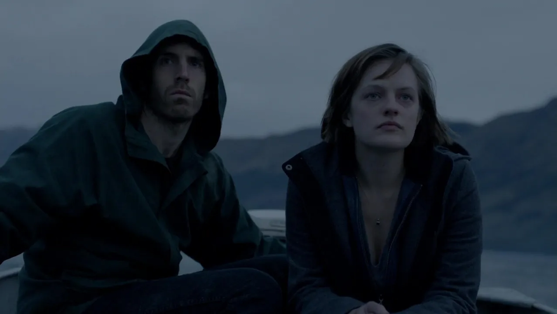 Elisabeth Moss and Thomas M. Wright in Top of the Lake (2013)