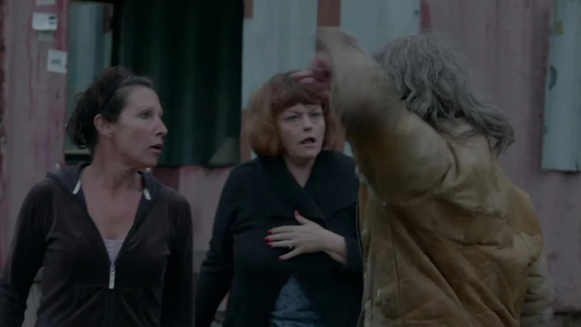 Alison Bruce, Geneviève Lemon, and Peter Mullan in Top of the Lake (2013)