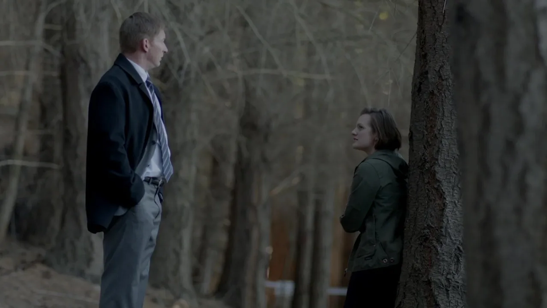 Elisabeth Moss and David Wenham in Top of the Lake (2013)