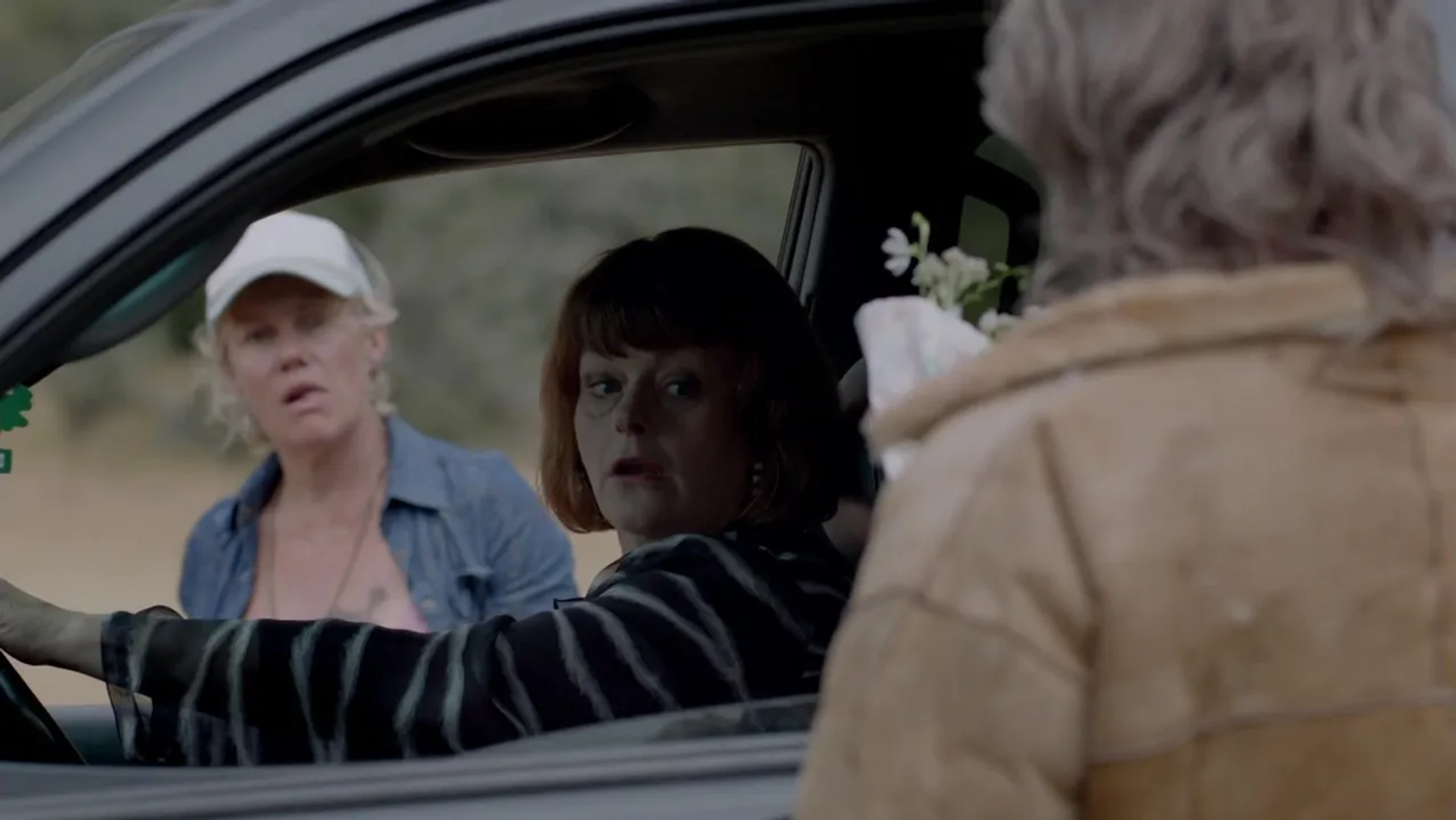 Geneviève Lemon, Robyn Malcolm, and Peter Mullan in Top of the Lake (2013)