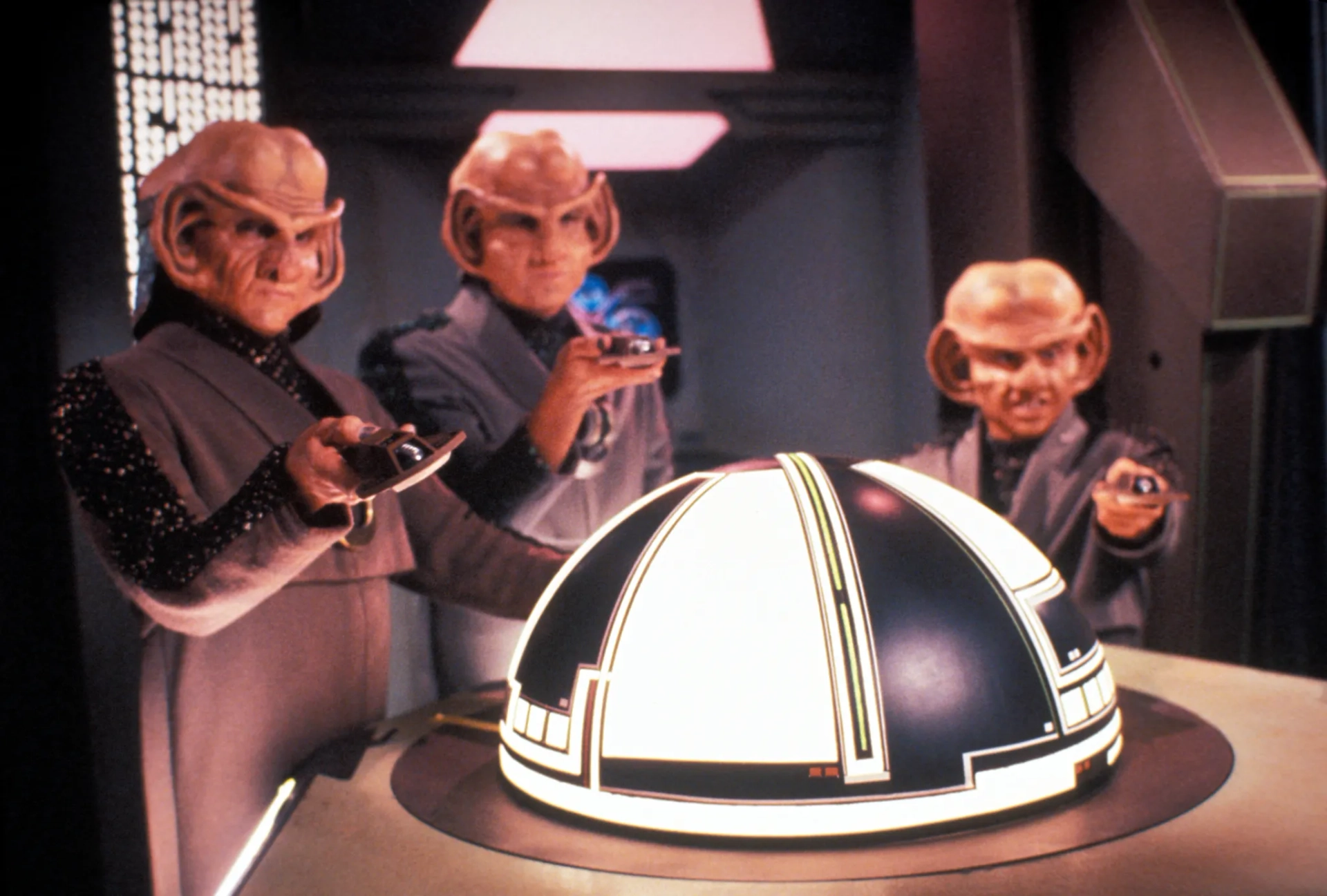 Lee Arenberg, Michelan Sisti, and Peter Marx in Star Trek: The Next Generation (1987)