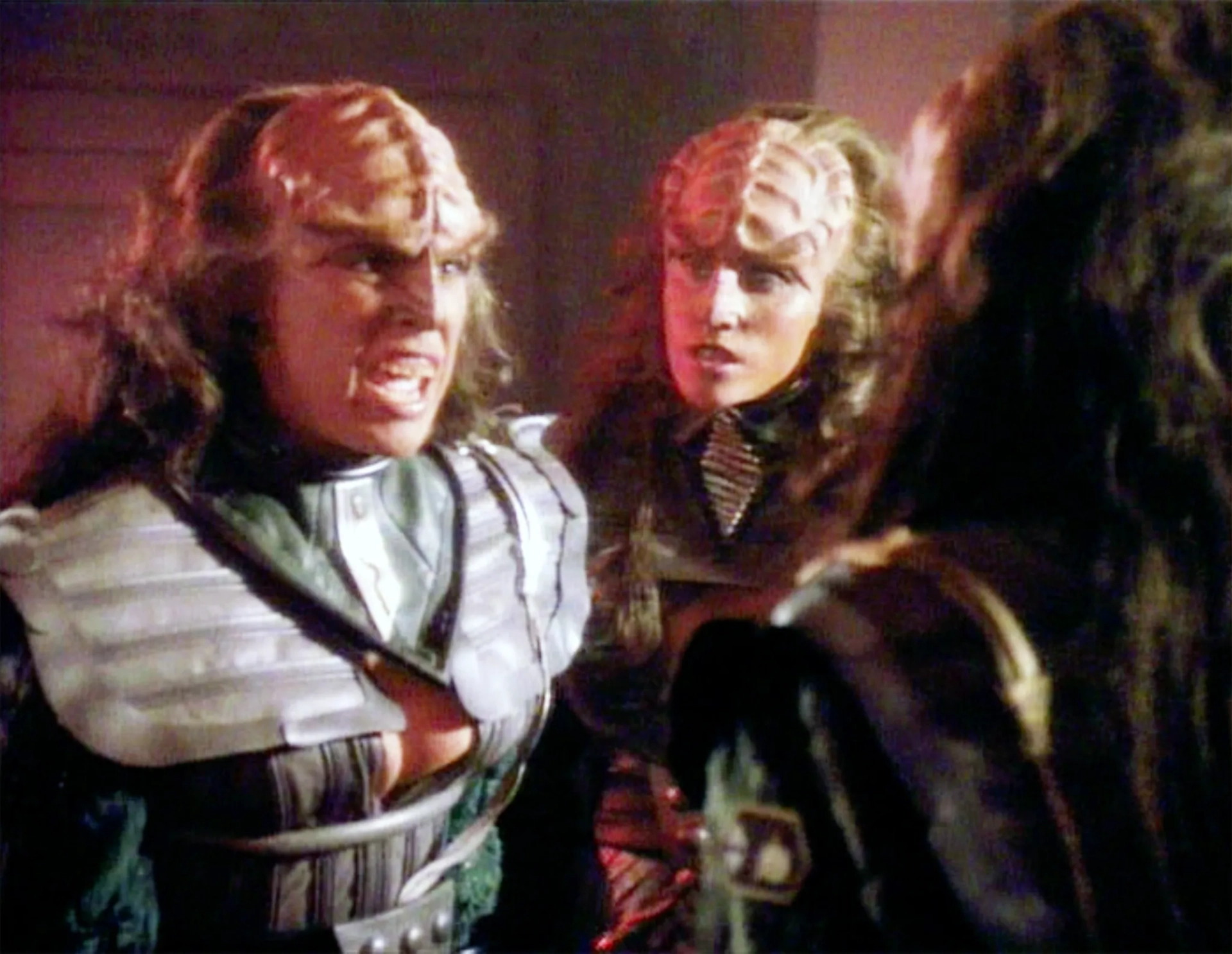 Barbara March and Gwynyth Walsh in Star Trek: The Next Generation (1987)