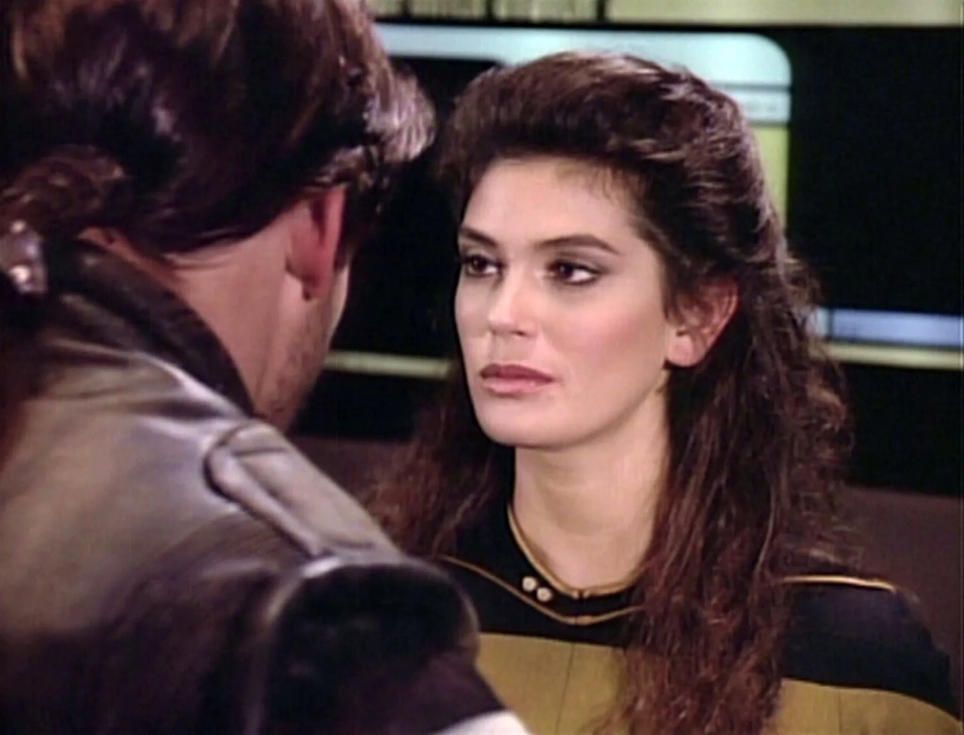 Teri Hatcher and Billy Campbell in Star Trek: The Next Generation (1987)