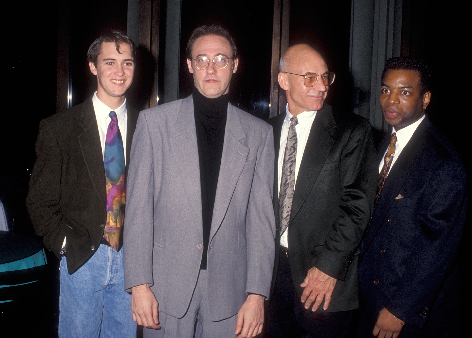 Brent Spiner, Wil Wheaton, LeVar Burton, and Patrick Stewart at an event for Star Trek: The Next Generation (1987)