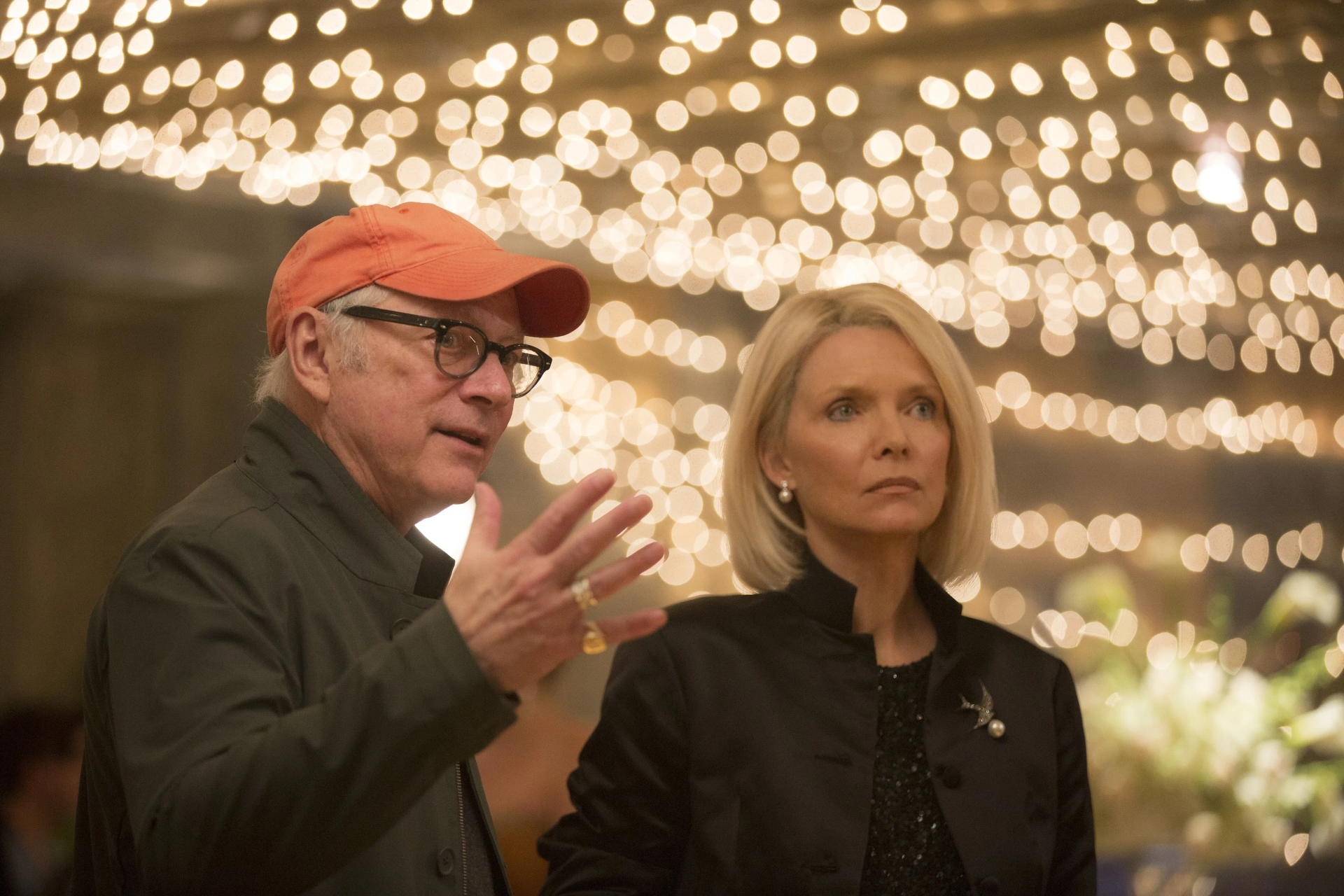 Michelle Pfeiffer and Barry Levinson in The Wizard of Lies (2017)