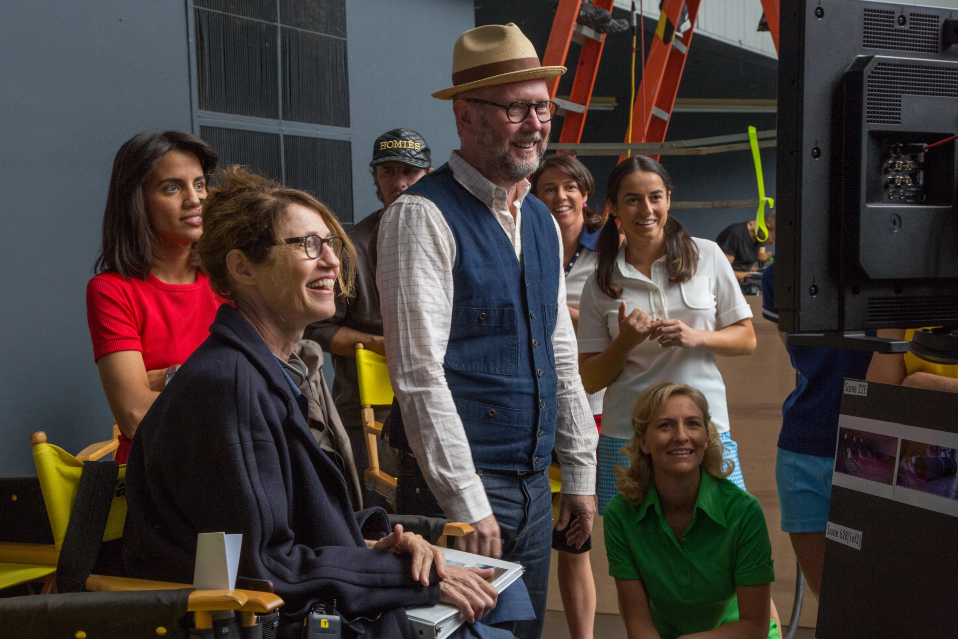 Jonathan Dayton, Valerie Faris, Natalie Morales, and Mickey Sumner in Battle of the Sexes (2017)