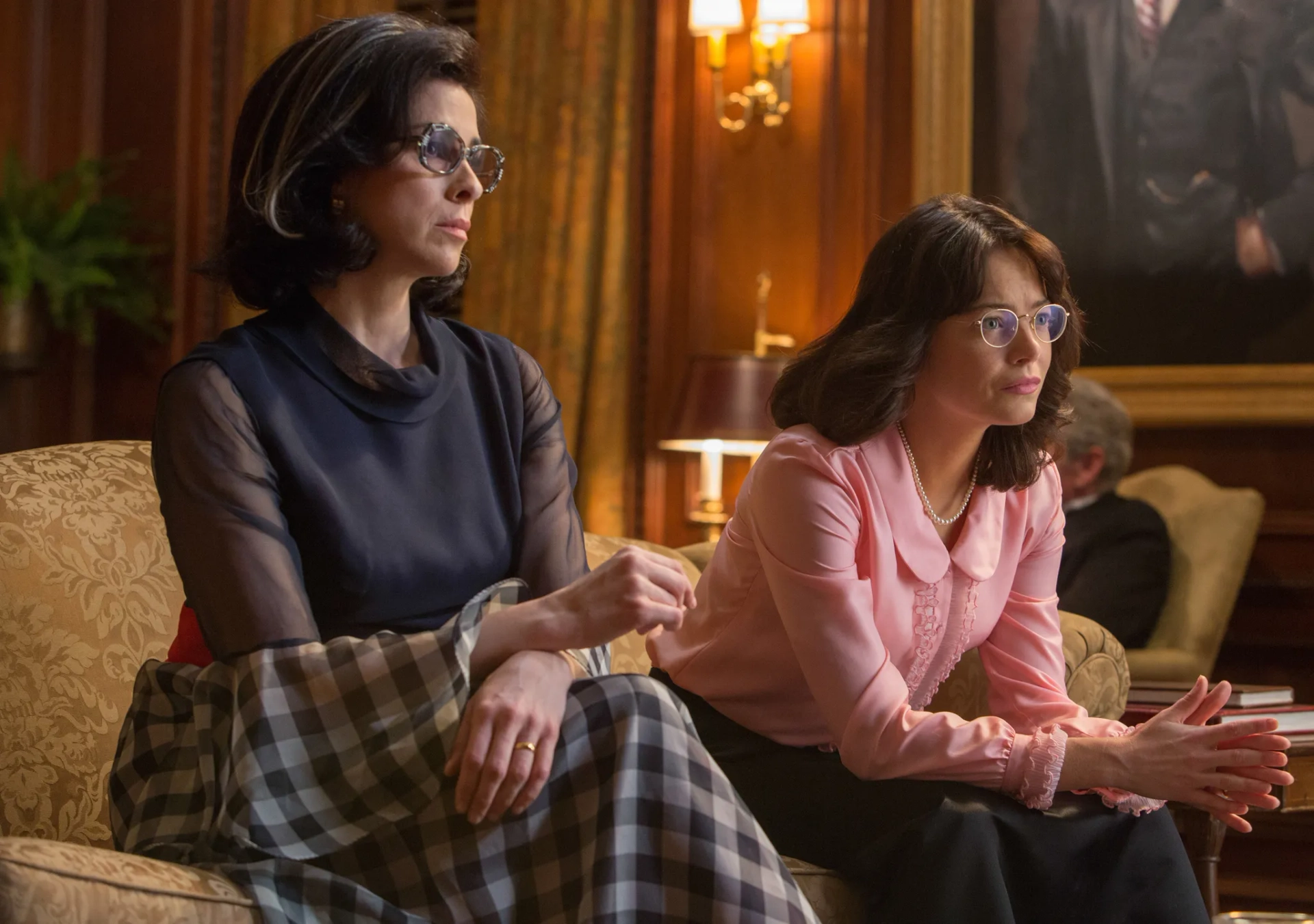 Sarah Silverman and Emma Stone in Battle of the Sexes (2017)