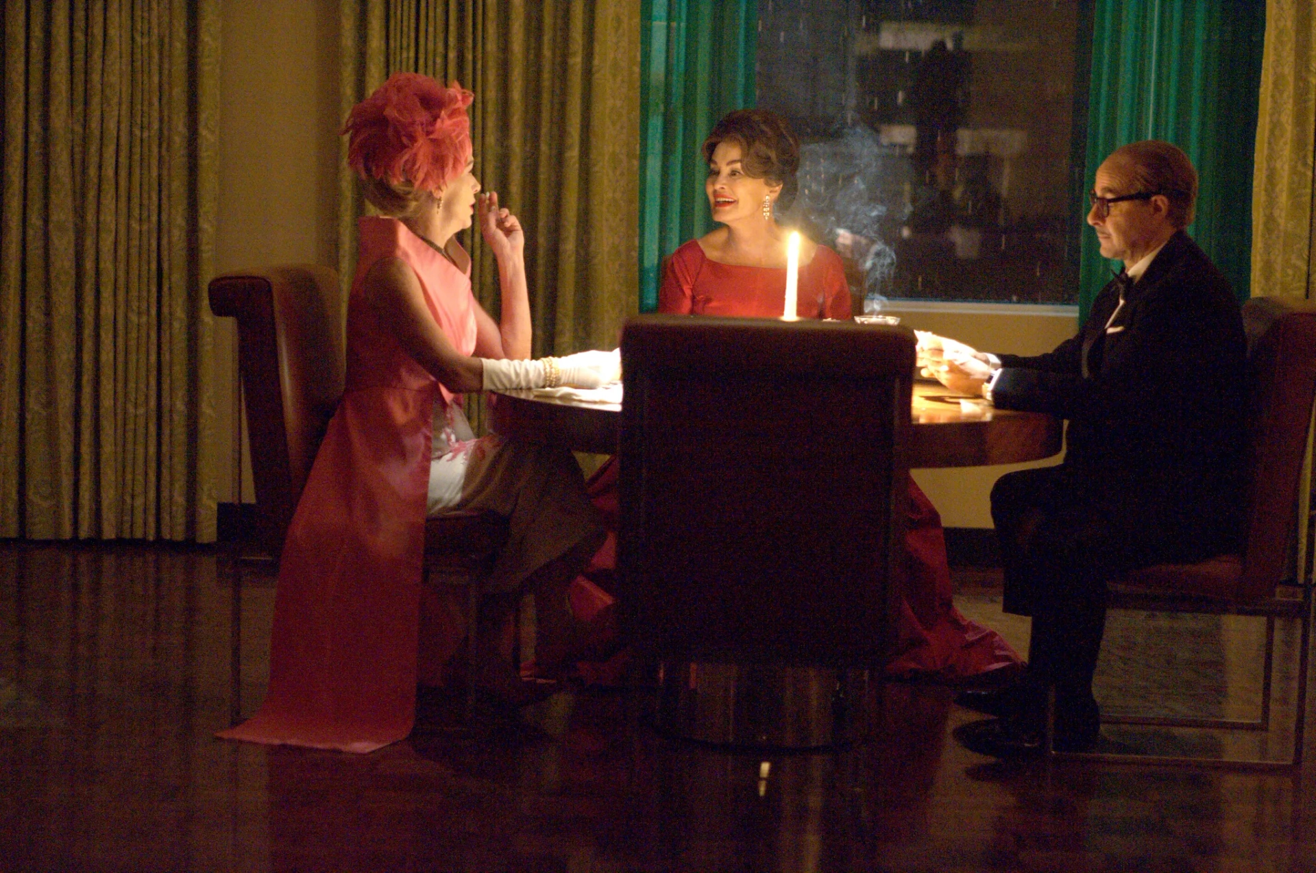 Judy Davis, Jessica Lange, and Stanley Tucci in Feud (2017)