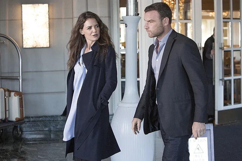 Liev Schreiber and Katie Holmes in Ray Donovan (2013)