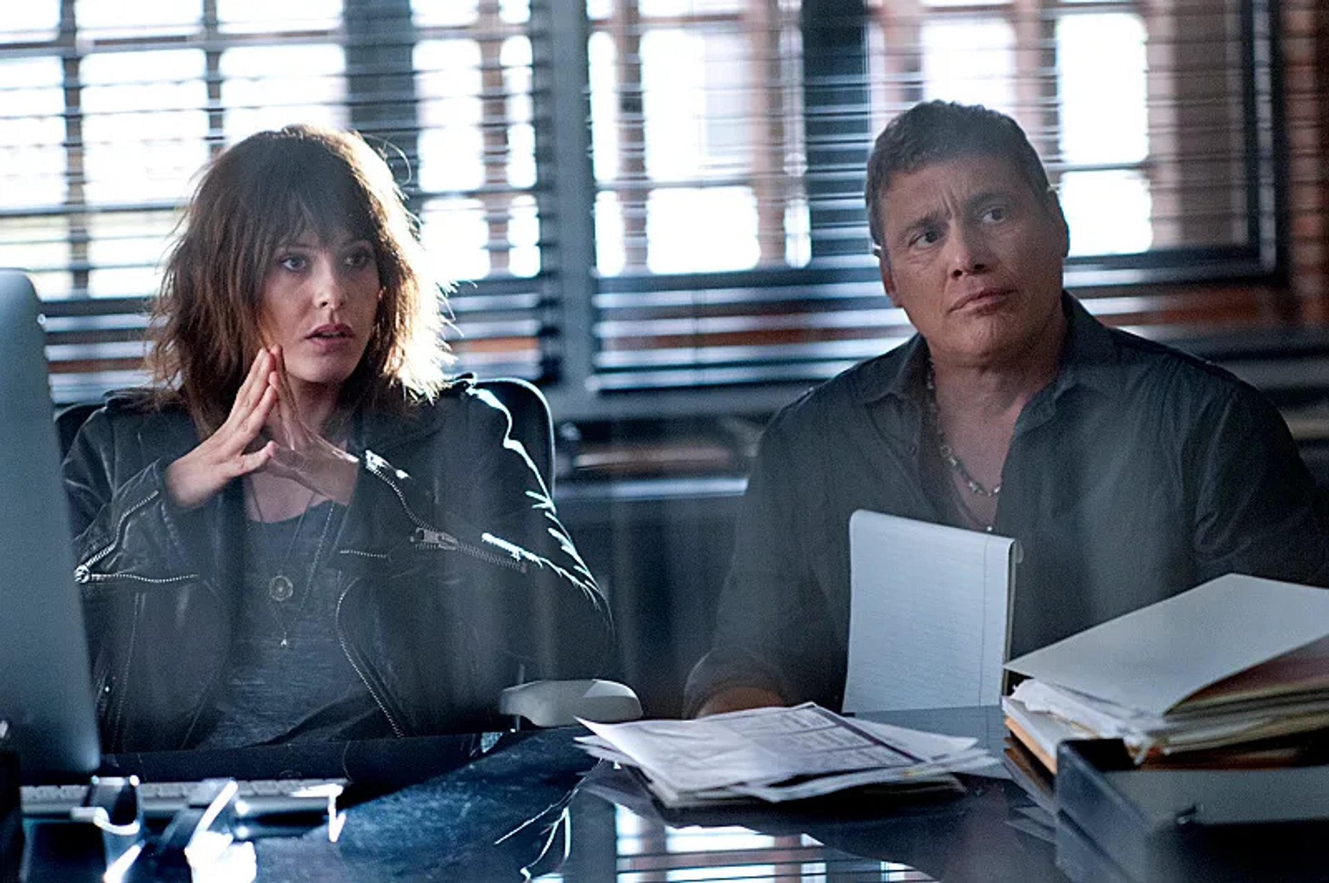 Steven Bauer and Kate Moennig in Ray Donovan (2013)