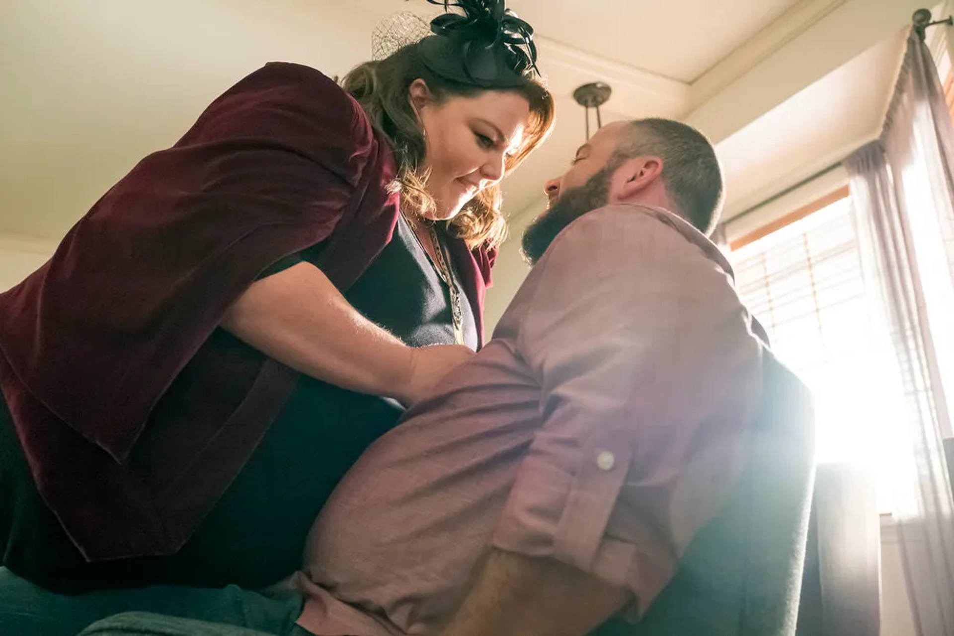 Chrissy Metz and Chris Sullivan in This Is Us (2016)