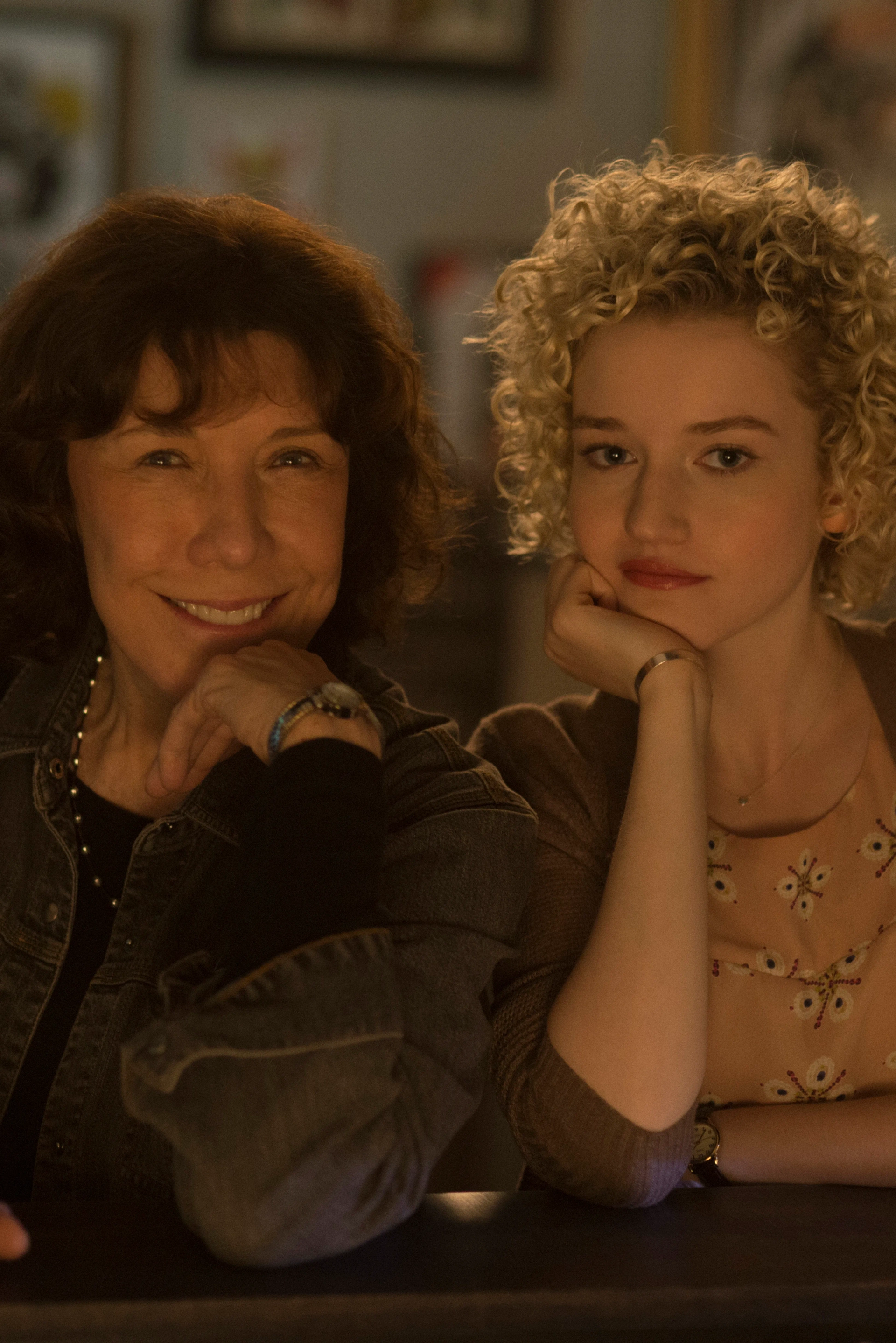 Lily Tomlin and Julia Garner in Grandma (2015)